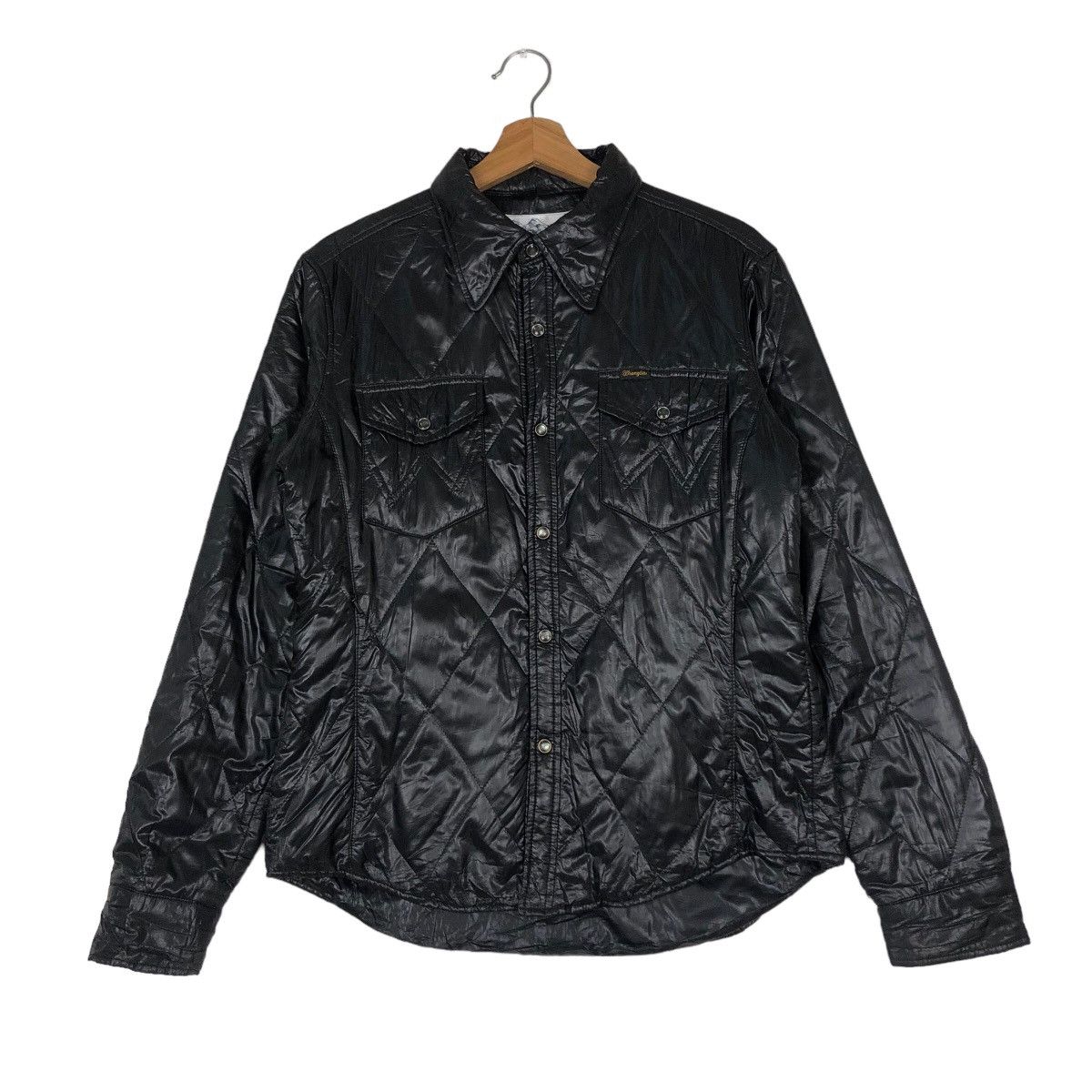 Japanese Brand 🔥Vintage Biker Jacket Wrangler Greens Boro Usa Light Puffer Size US M / EU 48-50 / 2 - 1 Thumbnail