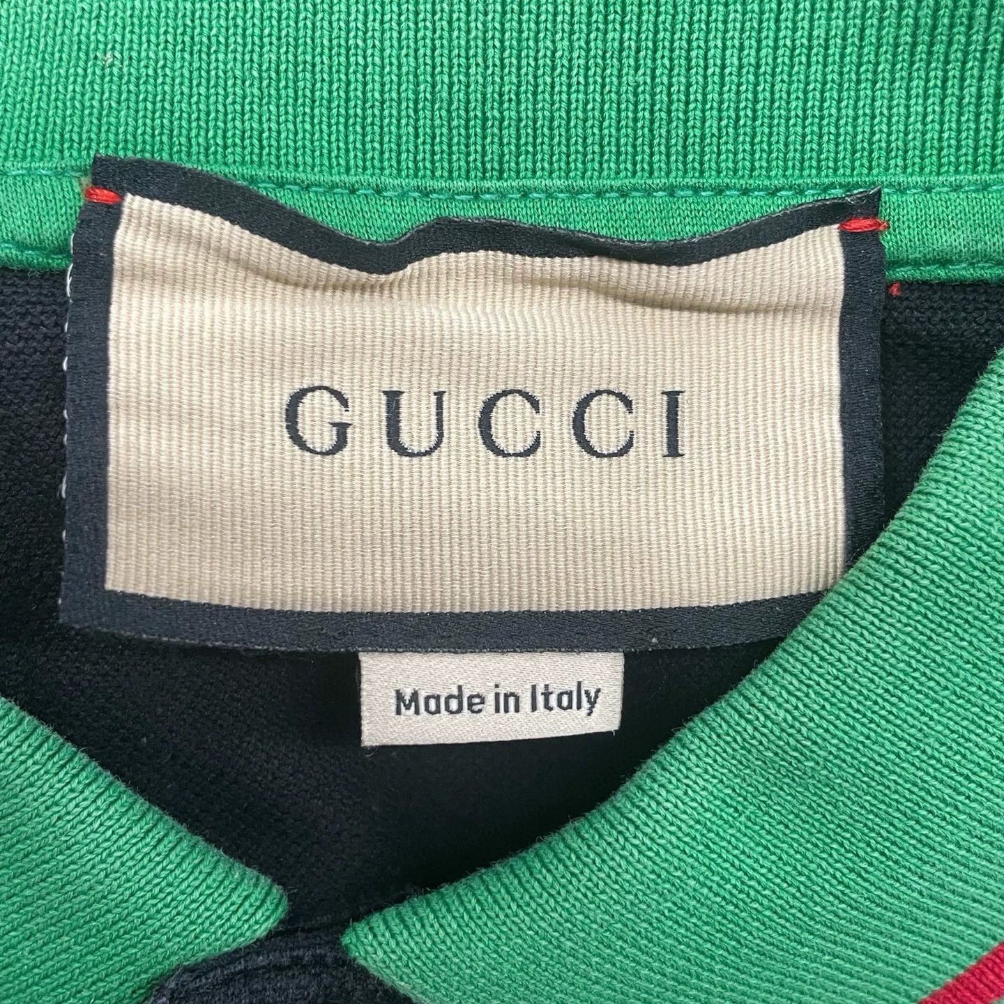 Gucci gucci black cat embroidered short sleeve polo Size US S / EU 44-46 / 1 - 5 Thumbnail