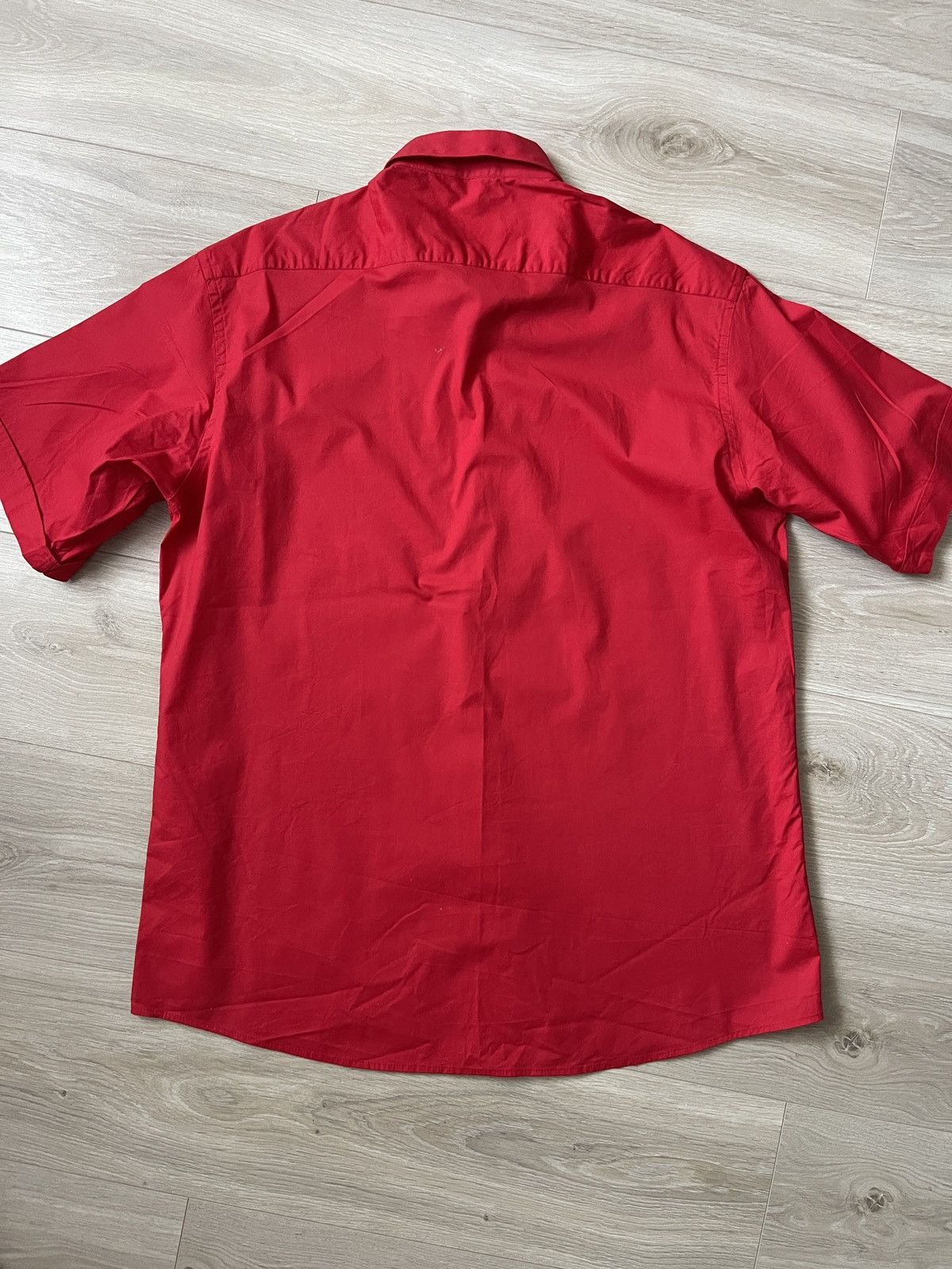 Tommy Hilfiger Vintage tommy hilfiger red short sleeve shirt 4XL Size US XXL / EU 58 / 5 - 5 Thumbnail