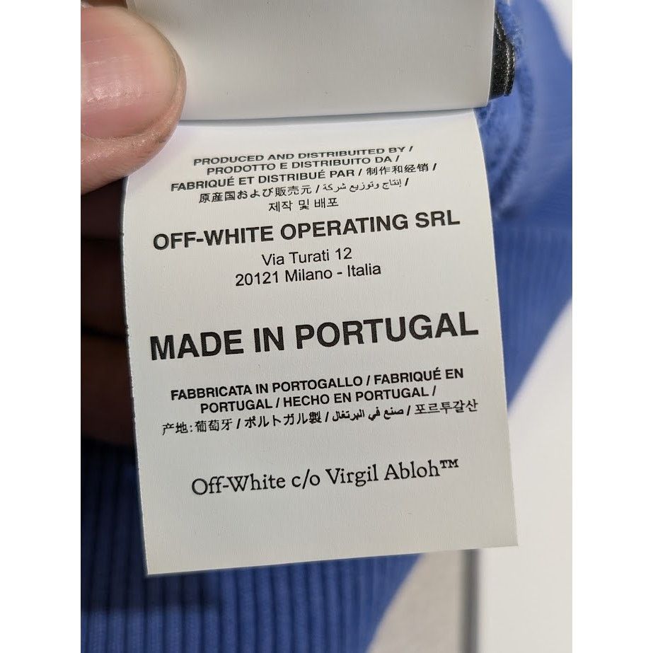 Off-White o1rshd1 SMR- Ibiza Hoodie in Blue White Size US M / EU 48-50 / 2 - 24 Thumbnail