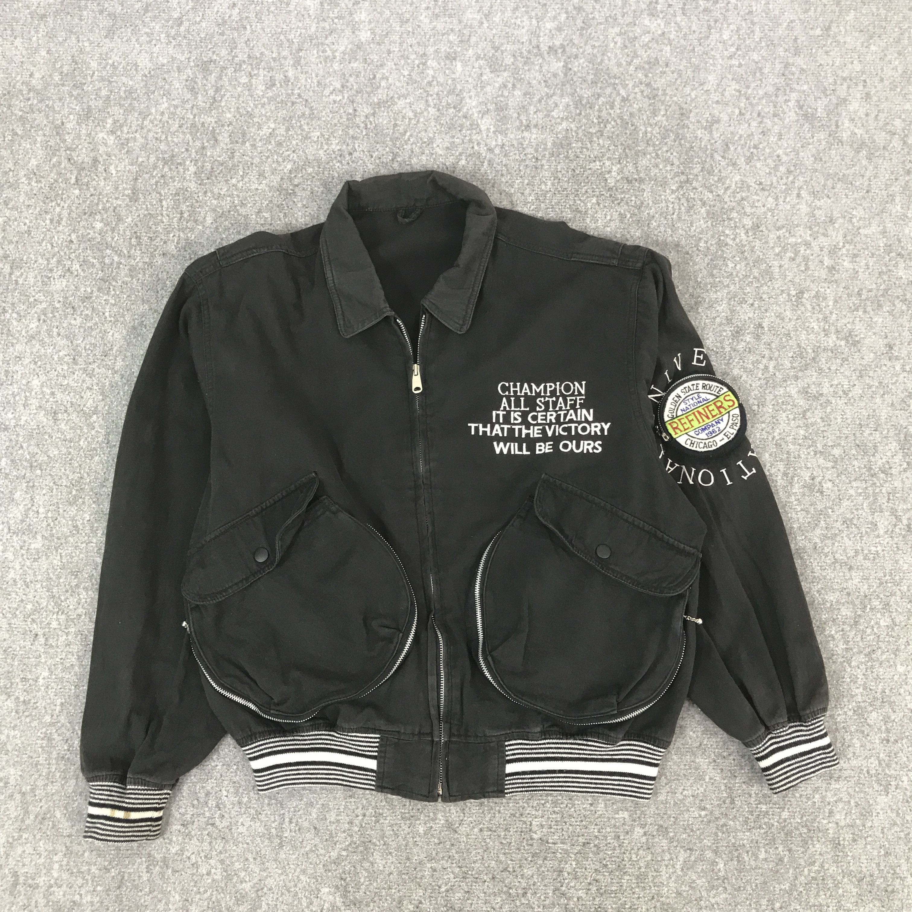 Japanese Brand Vintage Off Road Spirit Live Bombar Jacket K63B4 Size US L / EU 52-54 / 3 - 1 Thumbnail