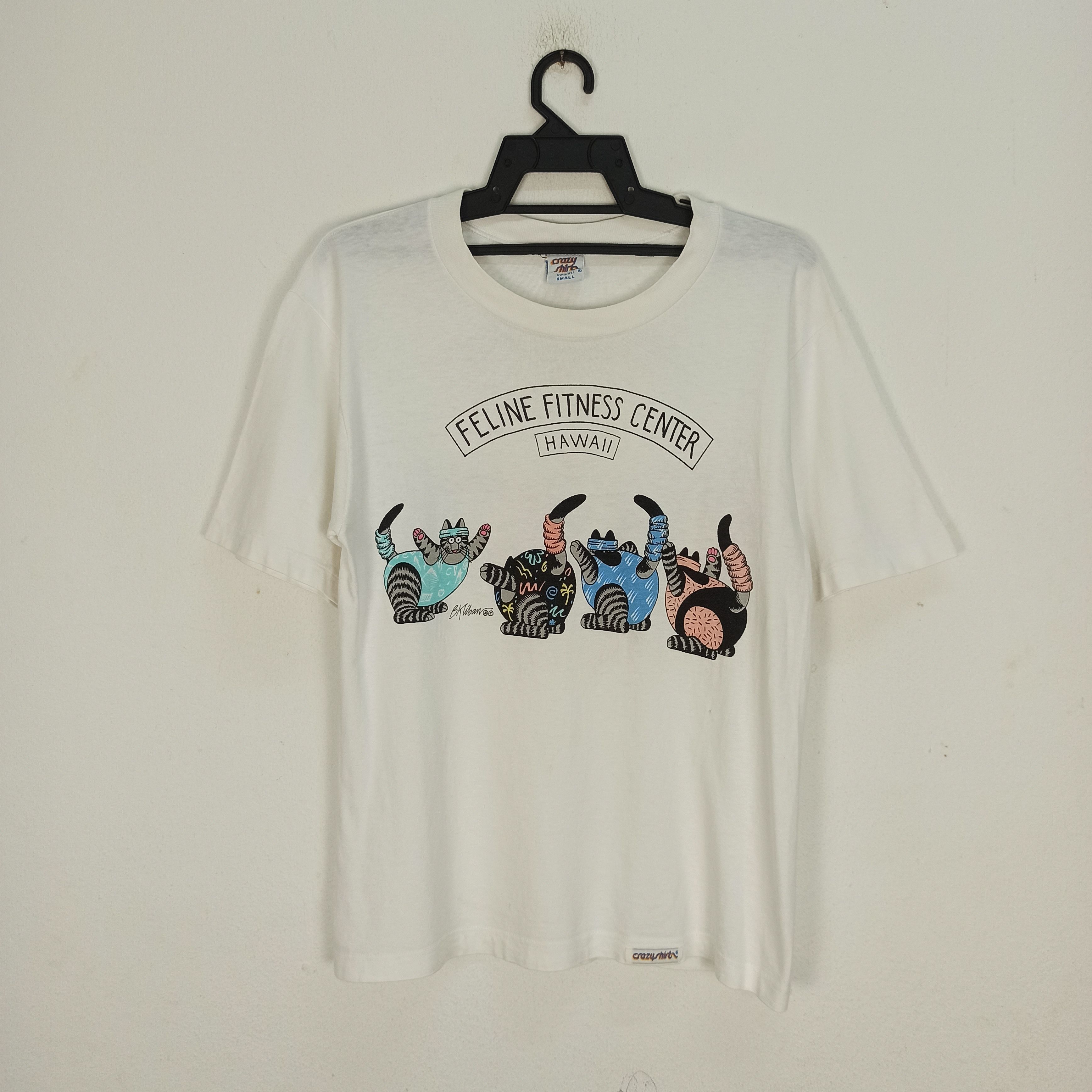 Vintage Vintage Cats Crazy Shirt Aerobics BK Kliban promo tshirt Size US S / EU 44-46 / 1 - 1 Thumbnail