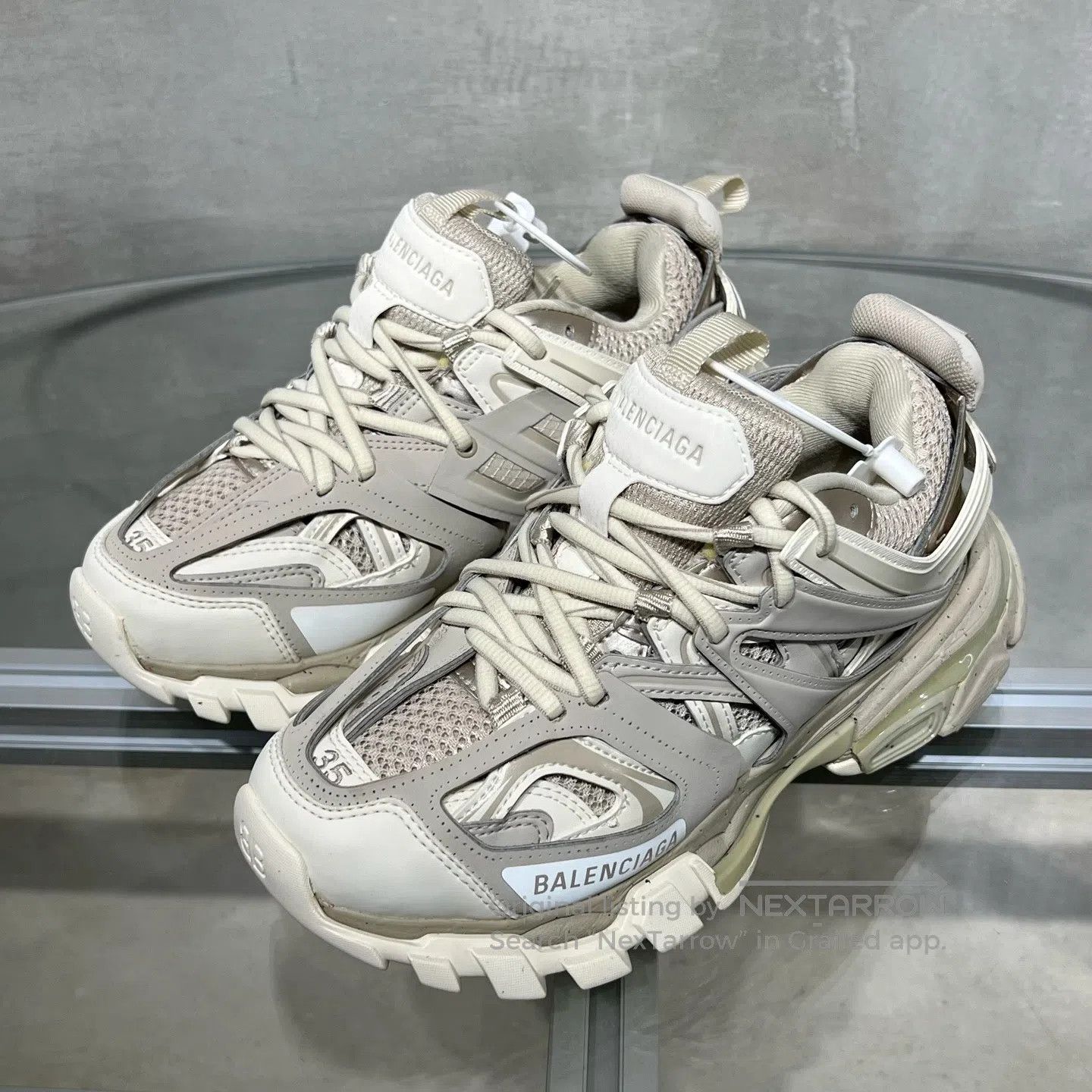 Balenciaga Balenciaga Track Dad Shoes,Brown milk tea Size US 4.5 / IT 34.5 - 1 Thumbnail