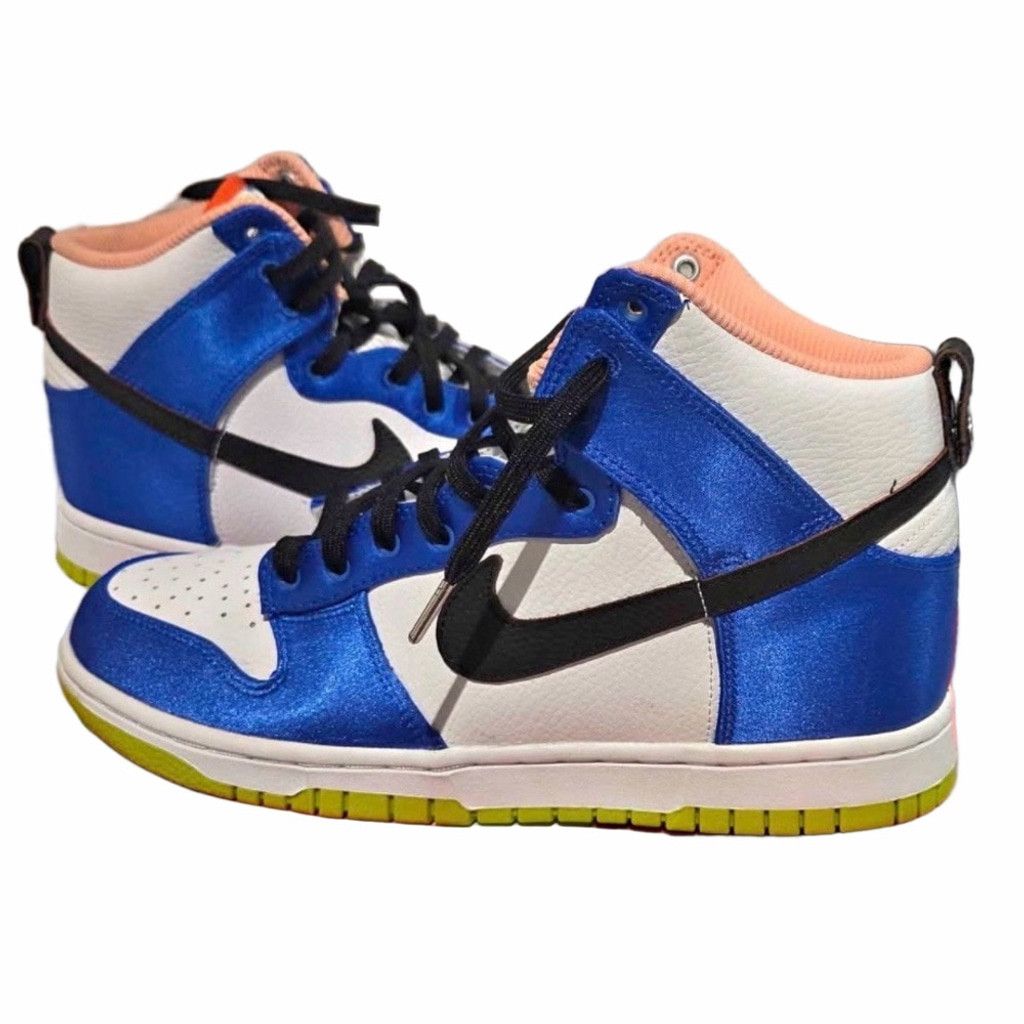 Nike Nike Dunk High Blue Satin | EUC | Sz 8.5W Size US 8.5 / IT 38.5 - 1 Thumbnail