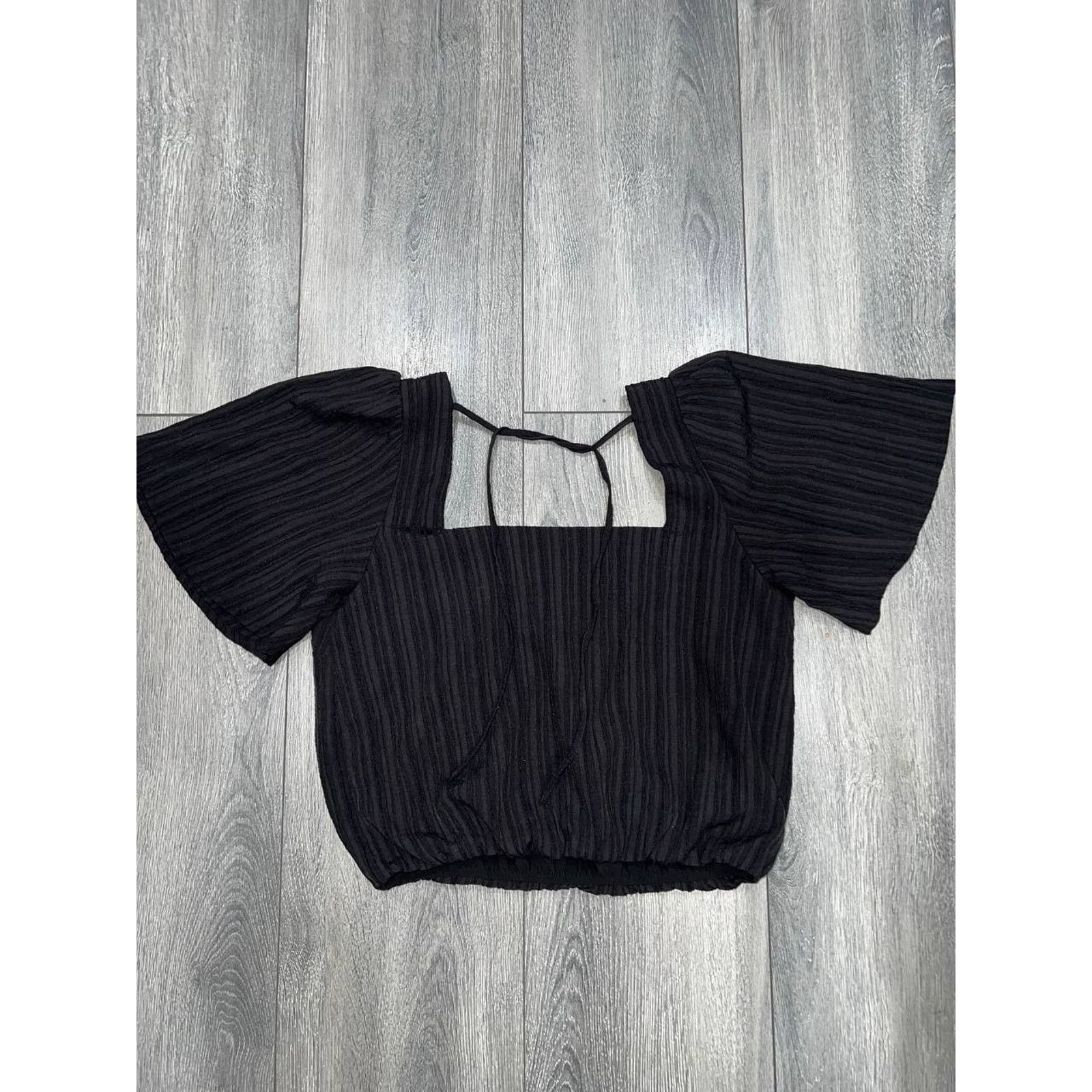 & Other Stories ASTR The Label Crop Short Slee Neck To & Black Small A003215 Size S / US 4 / IT 40 - 7 Thumbnail