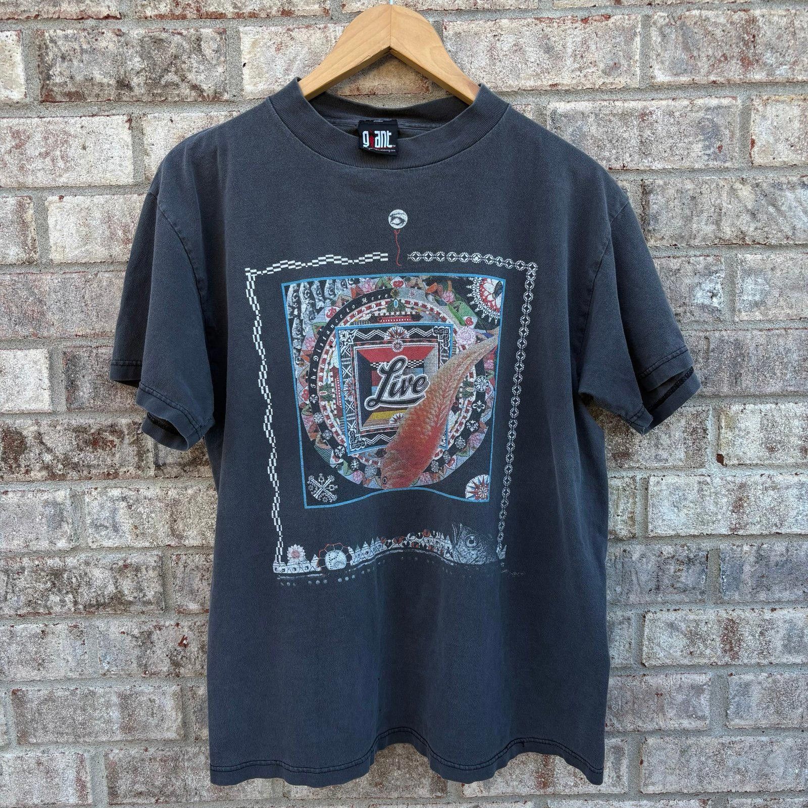 Giant Vintage 90s Live band tour tee Size US L / EU 52-54 / 3 - 1 Thumbnail