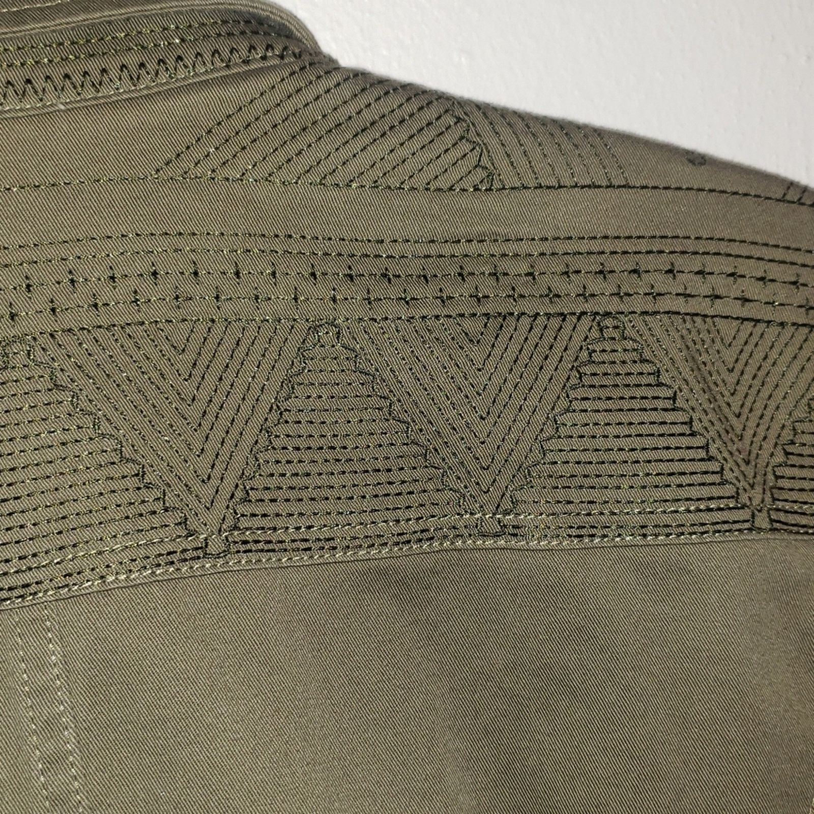 Orvis Orvis Drawstring waist Cotton Button Shacket Jacket Olive Sm Size S / US 4 / IT 40 - 5 Thumbnail