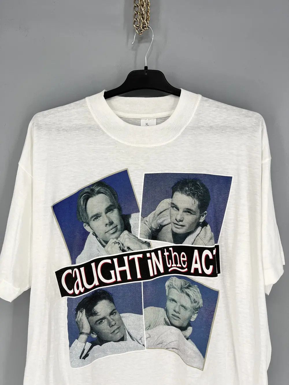 Band Tees Vintage 90's Caught In The Act Band Dance Pop Rock C.I.T.A Size US L / EU 52-54 / 3 - 6 Thumbnail