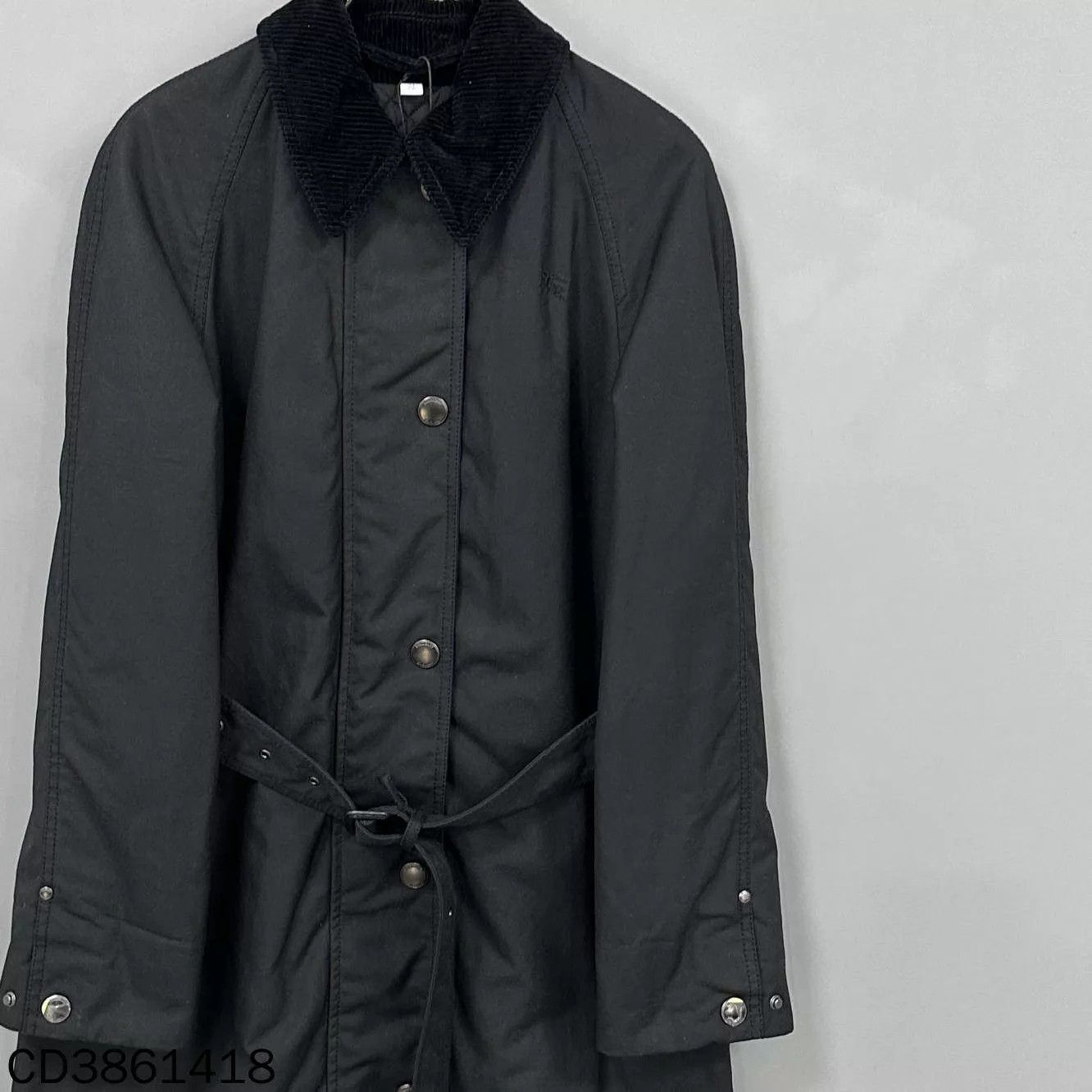 Burberry Burberry Black Embroidered Horse Logo Trench Coat UK8 Size M / US 6-8 / IT 42-44 - 2 Thumbnail