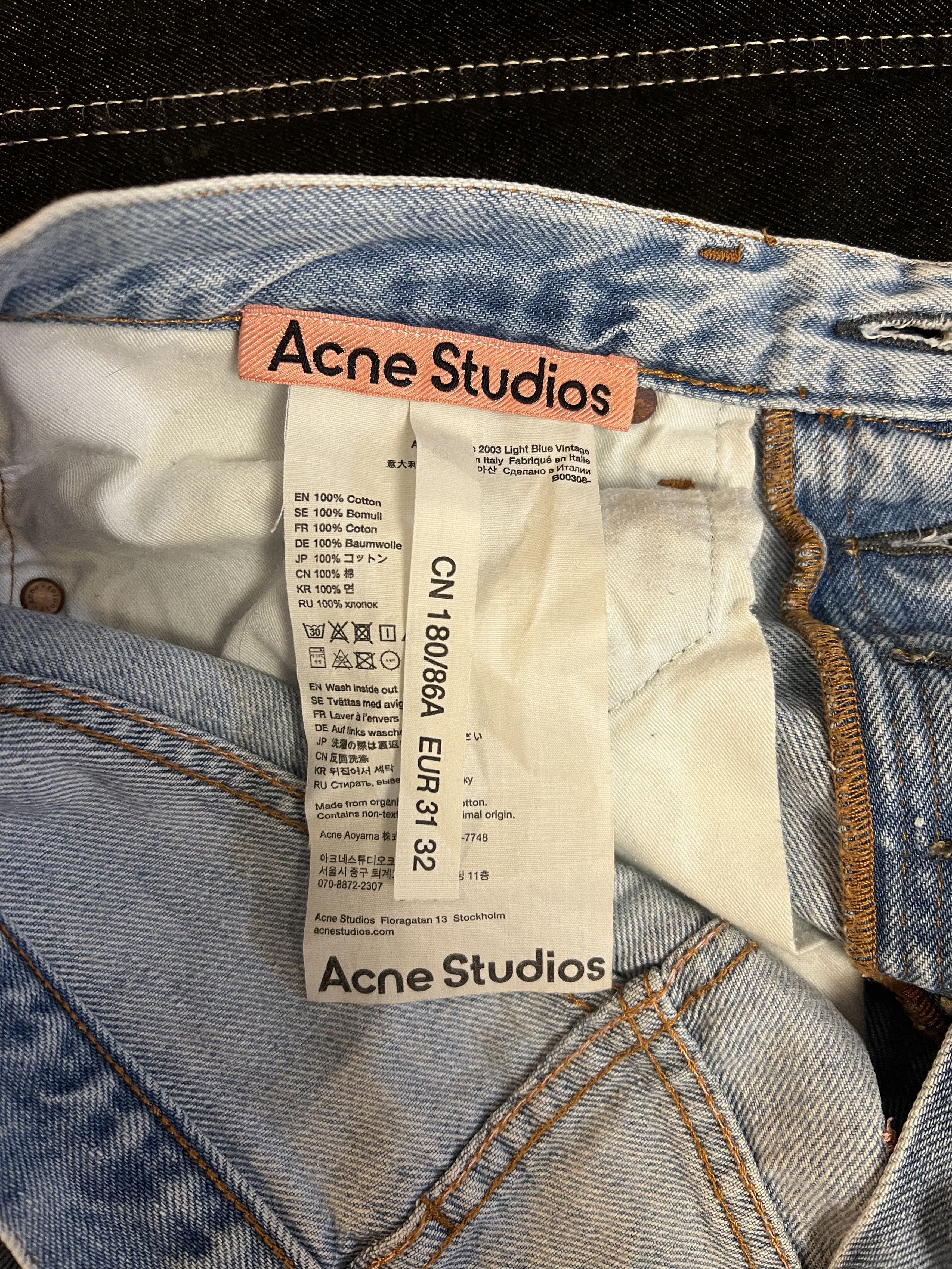 Acne Studios Acne Studios "2003" Light Blue Denim Vintage Size US 30 / EU 46 - 4 Thumbnail
