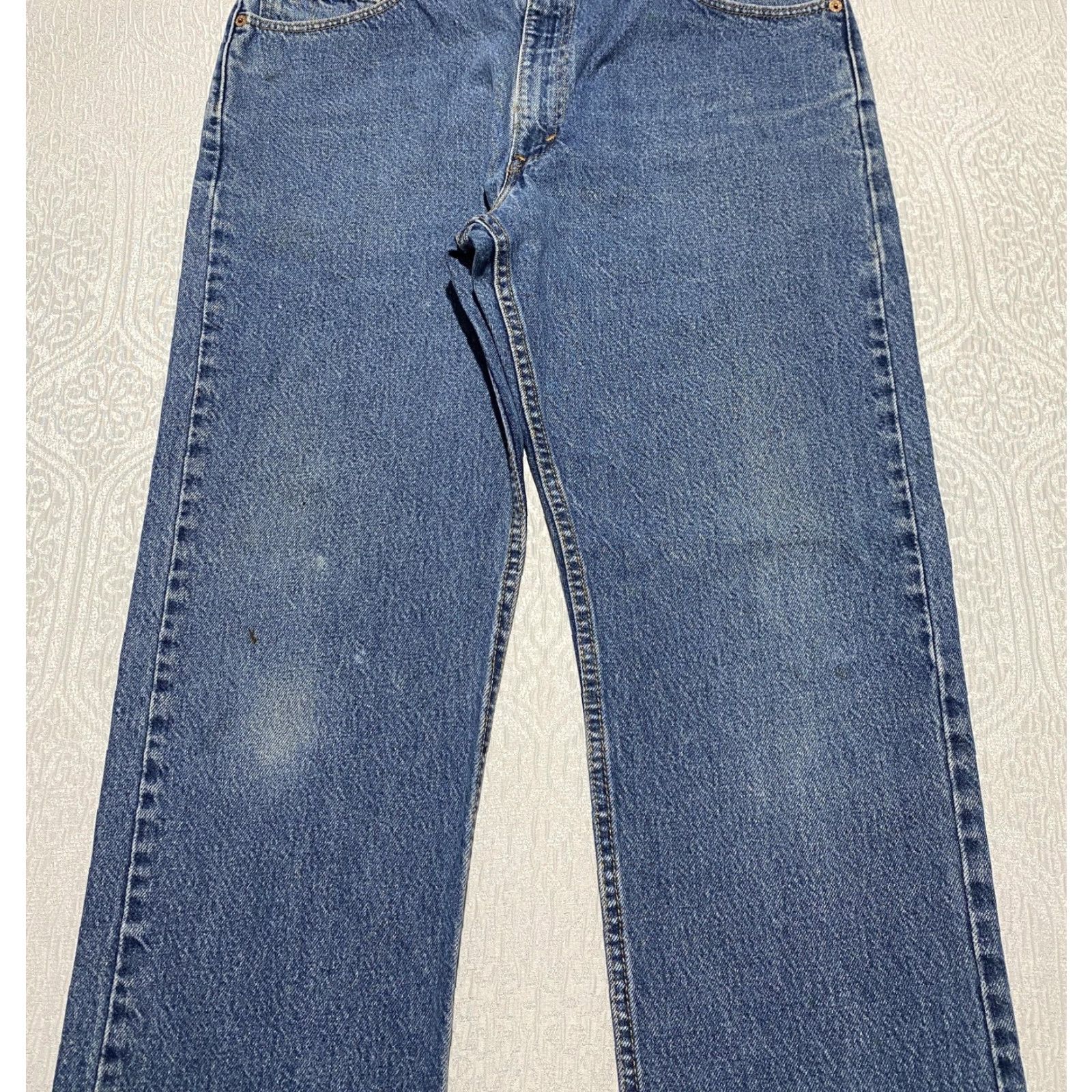 Levi's VINTAGE Levi's 505 Jeans Mens 34x30 Regular Fit Straight Red Tab 90s USA Denim Blue Cotton 5-Pocket Mens Size US 34 / EU 50 - 2 Thumbnail