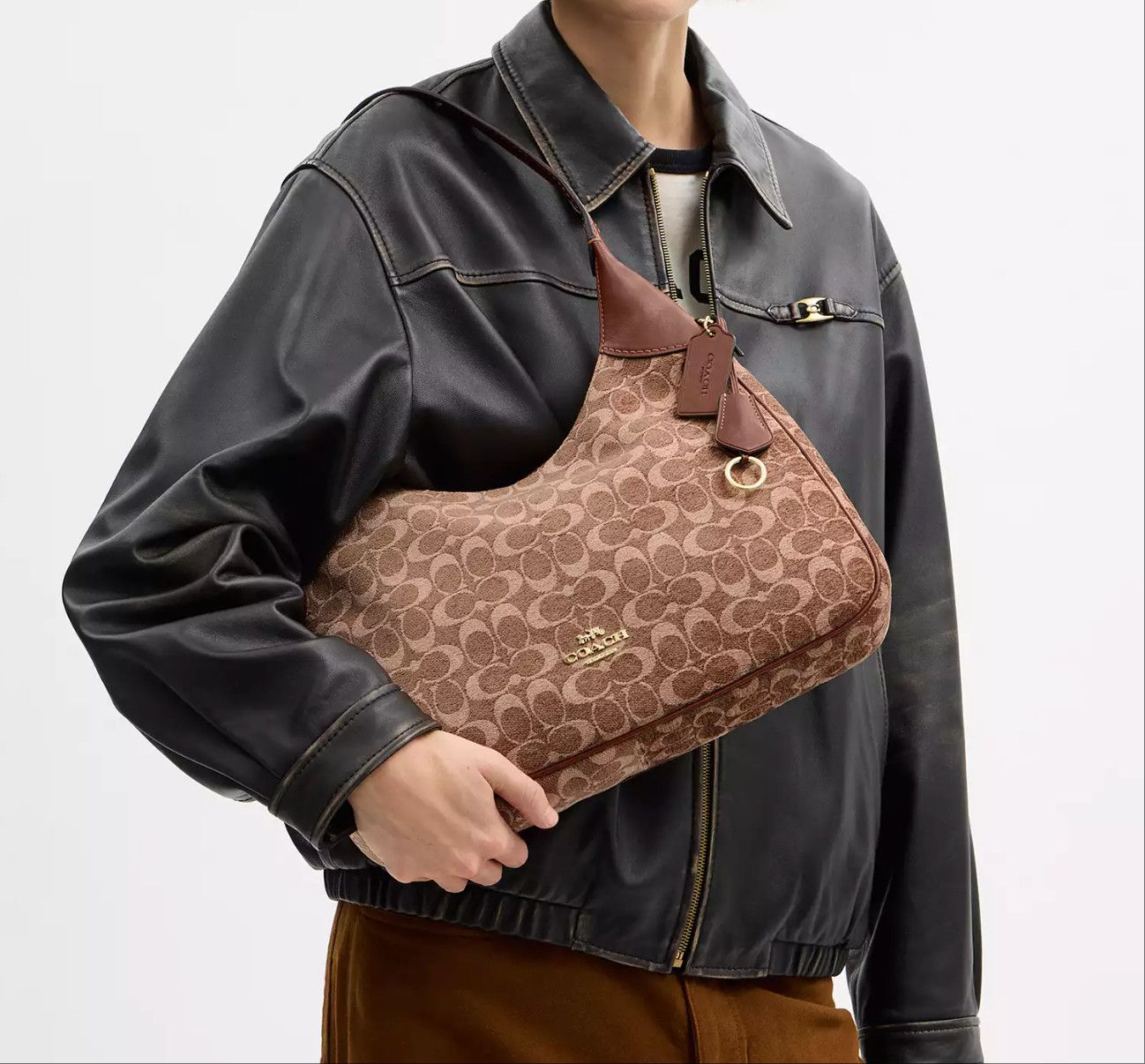 Coach Ella Shoulder Bag In Signature Chenille CCE49 Size ONE SIZE - 9 Thumbnail