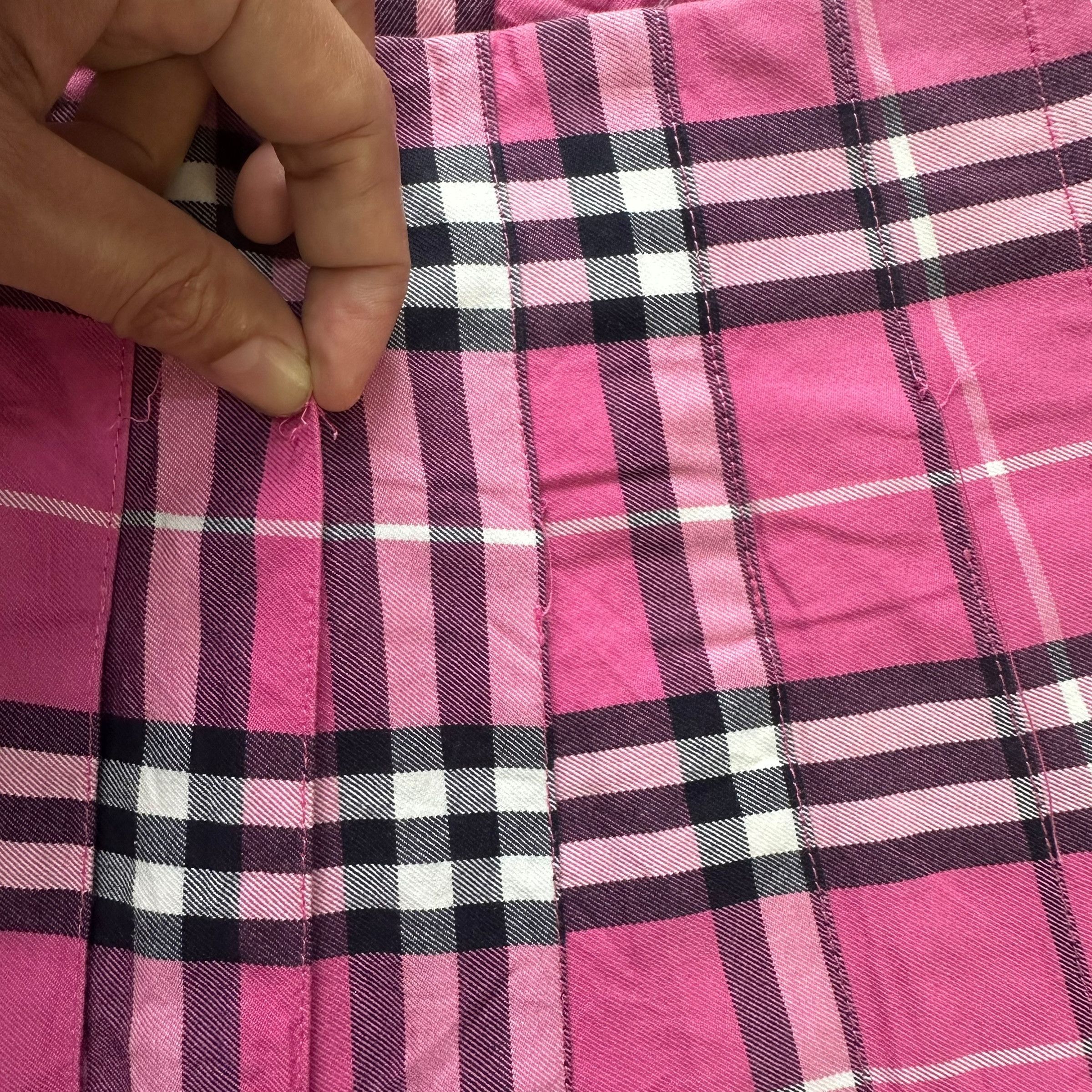 Burberry C.W.F Pink Nova Check Mini Skirt #A5-0111