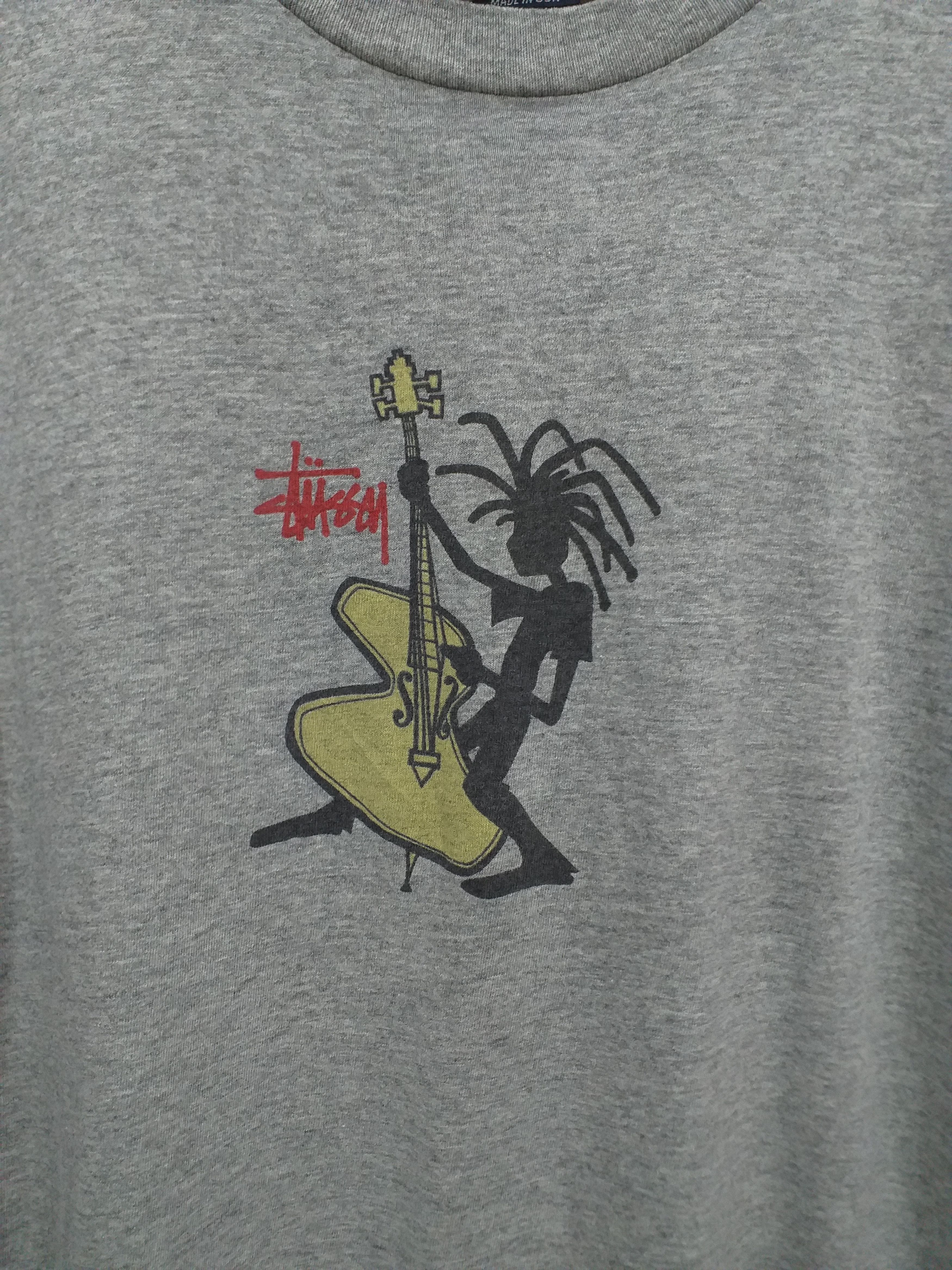 Stussy Vintage Stussy Trumpet Grey USA Tee - C031 Size US M / EU 48-50 / 2 - 3 Thumbnail