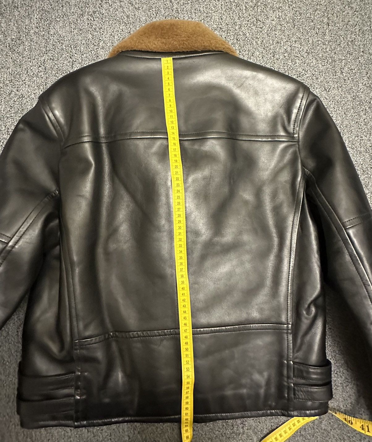 Burberry Prorsum Burberry Prorsum Leather/Shearling Biker Jacket Size US L / EU 52-54 / 3 - 6 Thumbnail