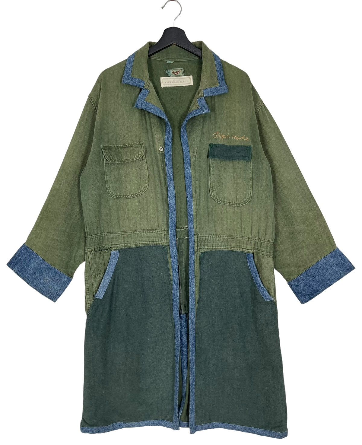 Japanese Brand Sledge's x Tippirag Made reconstructed HBT military jacket. Size US L / EU 52-54 / 3 - 1 Thumbnail