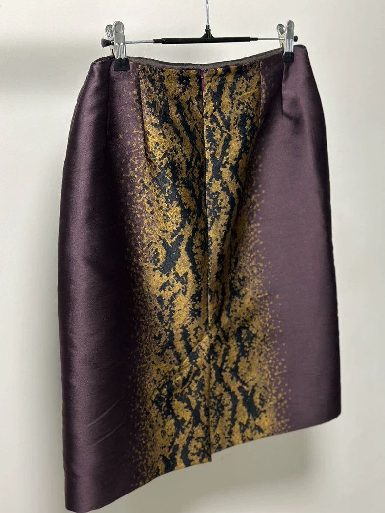 Dries Van Noten Dries Van Noten size:40 A short skirt with purple and gold Size 39" - 4 Thumbnail
