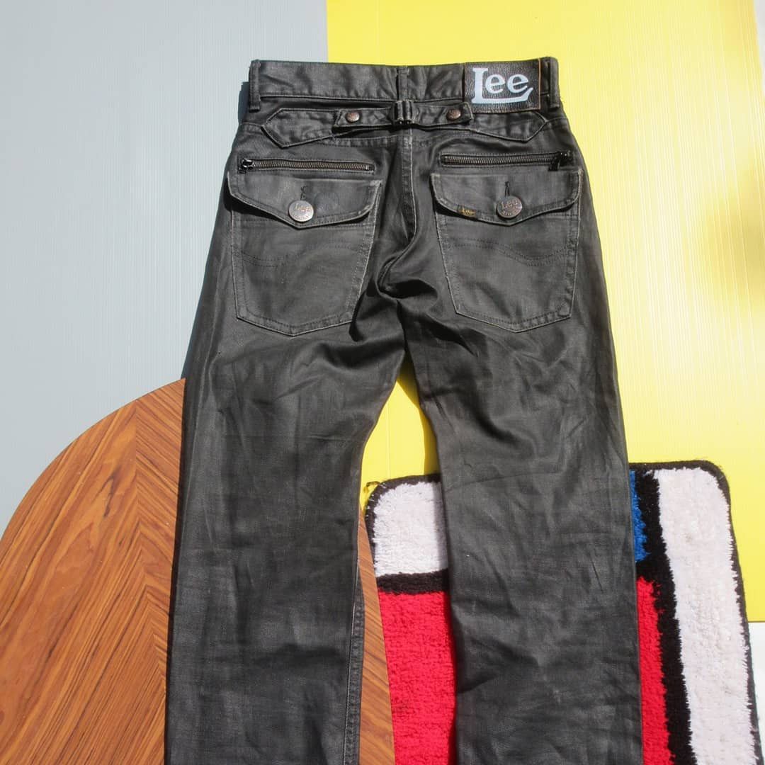 Lee × Vintage Lee Rider all Leather biker pants Rocker Trouser Pants Size US 26 / EU 42 - 6 Thumbnail
