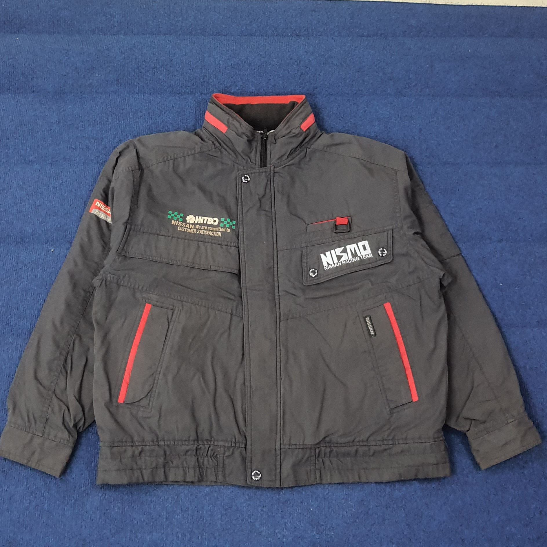 Japanese Brand Vintage Nissan Red Stage Custom Nismo Logo Jacket C263N27 Size US L / EU 52-54 / 3 - 3 Thumbnail