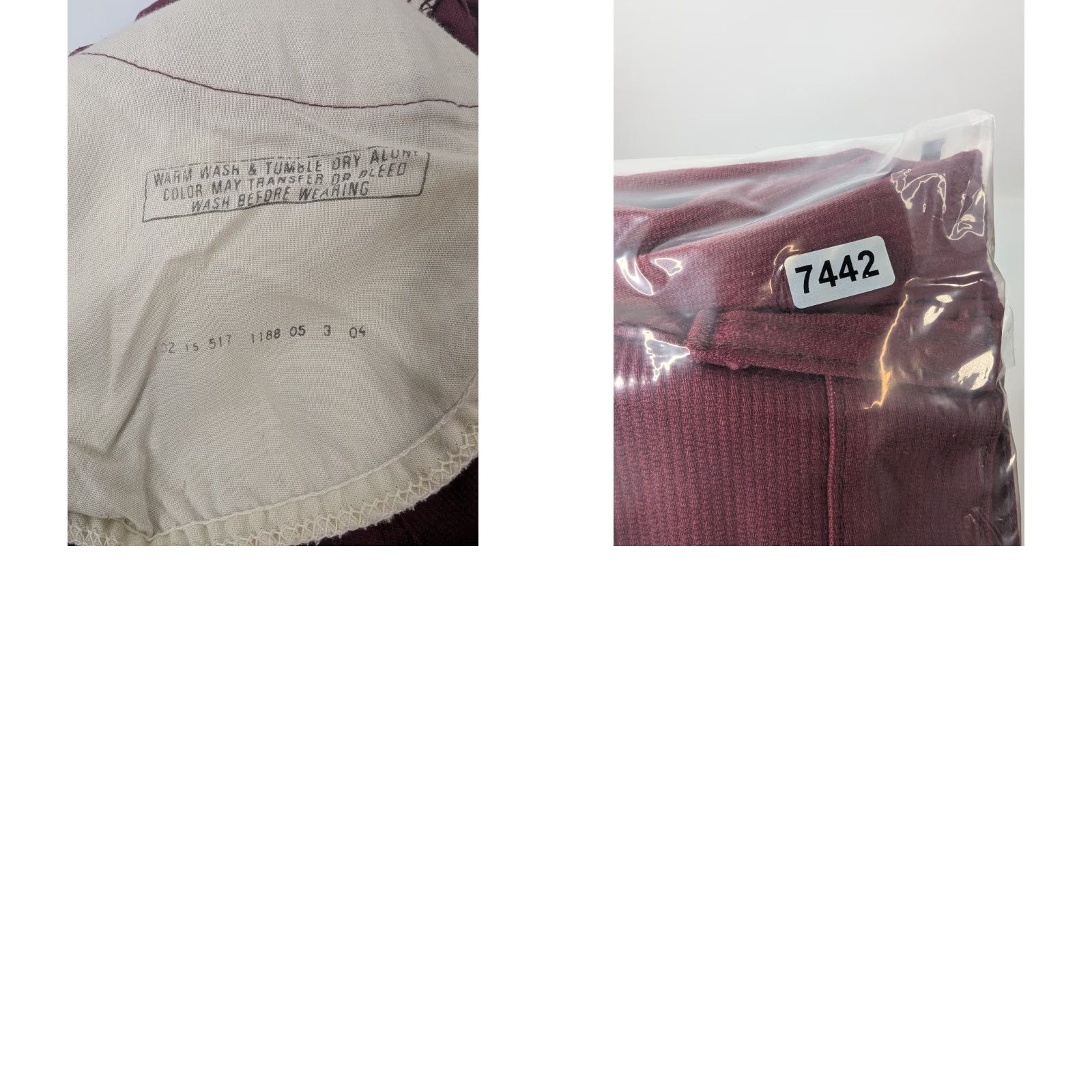 Levi's VINTAGE Levi's 517 Big E Sta Prest Talon Zip Maroon Red Pants 32x28 Size US 32 / EU 48 - 10 Thumbnail