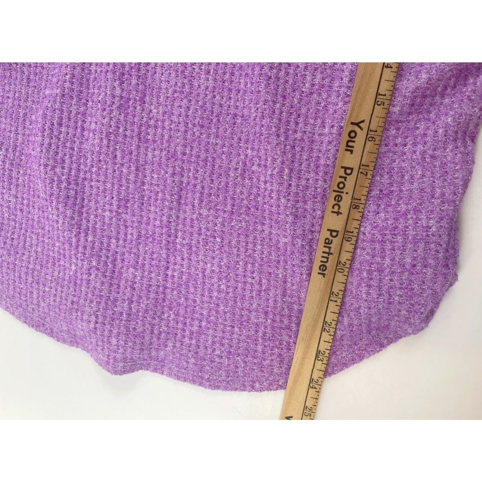 American Eagle Outfitters Vibrant Purple American Eagle Outfitters Sweater Woman Medium Waffle-Knit V-Neck Pullover Size M / US 6-8 / IT 42-44 - 6 Thumbnail