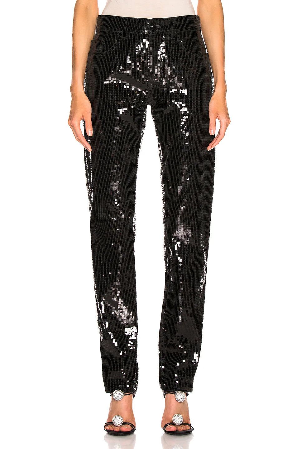 Saint Laurent Paris o1y0126 Casual Pant in Black Size 28" / US 6 / IT 42 - 1 Thumbnail