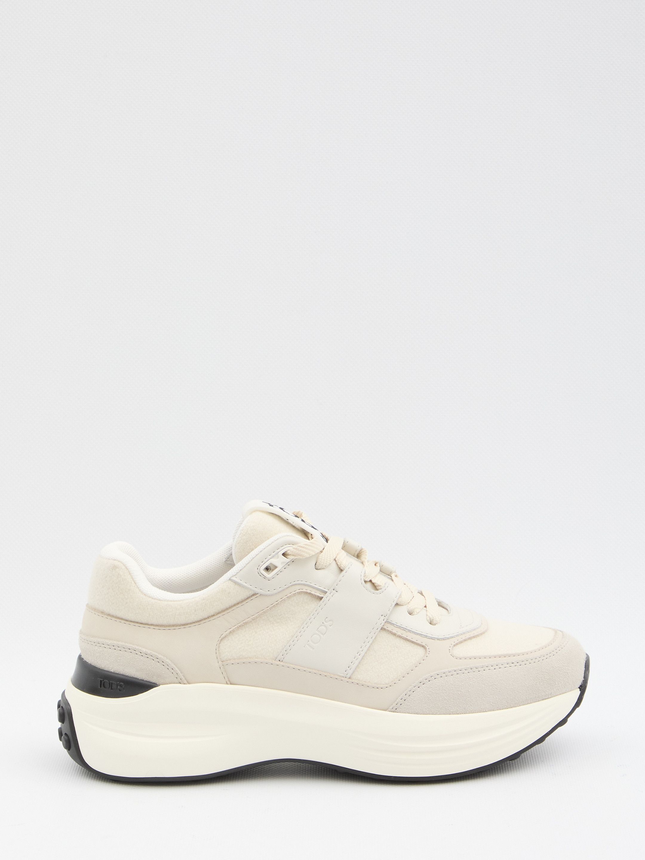 Tod'S Sneakers in leather and fabric 38.5 - USA Duties Paid