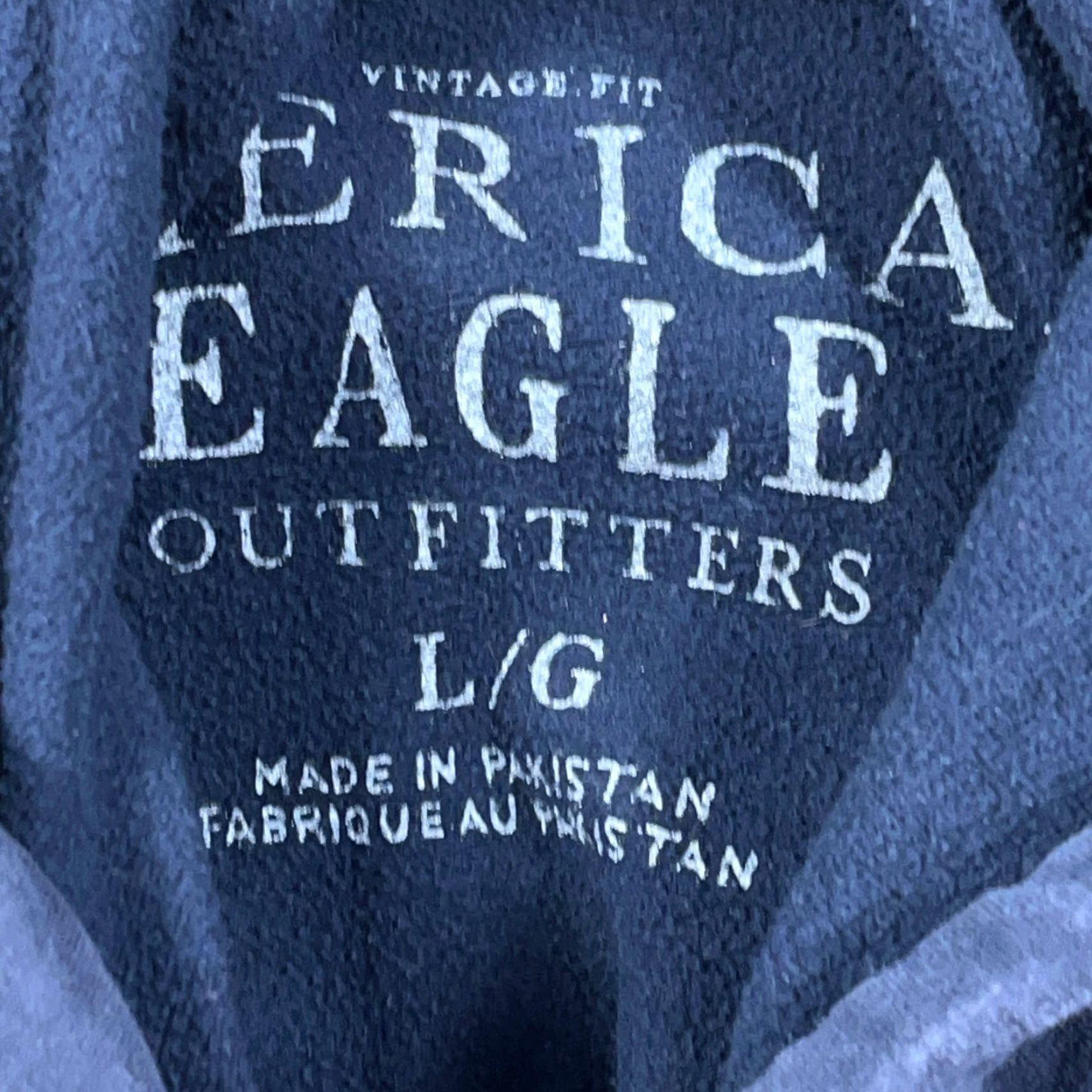 American Eagle Outfitters VINTAGE American Eagle Outfitters Hoodie Men L Navy Blue Sweatshirt Spellout 2000s Size US L / EU 52-54 / 3 - 5 Thumbnail