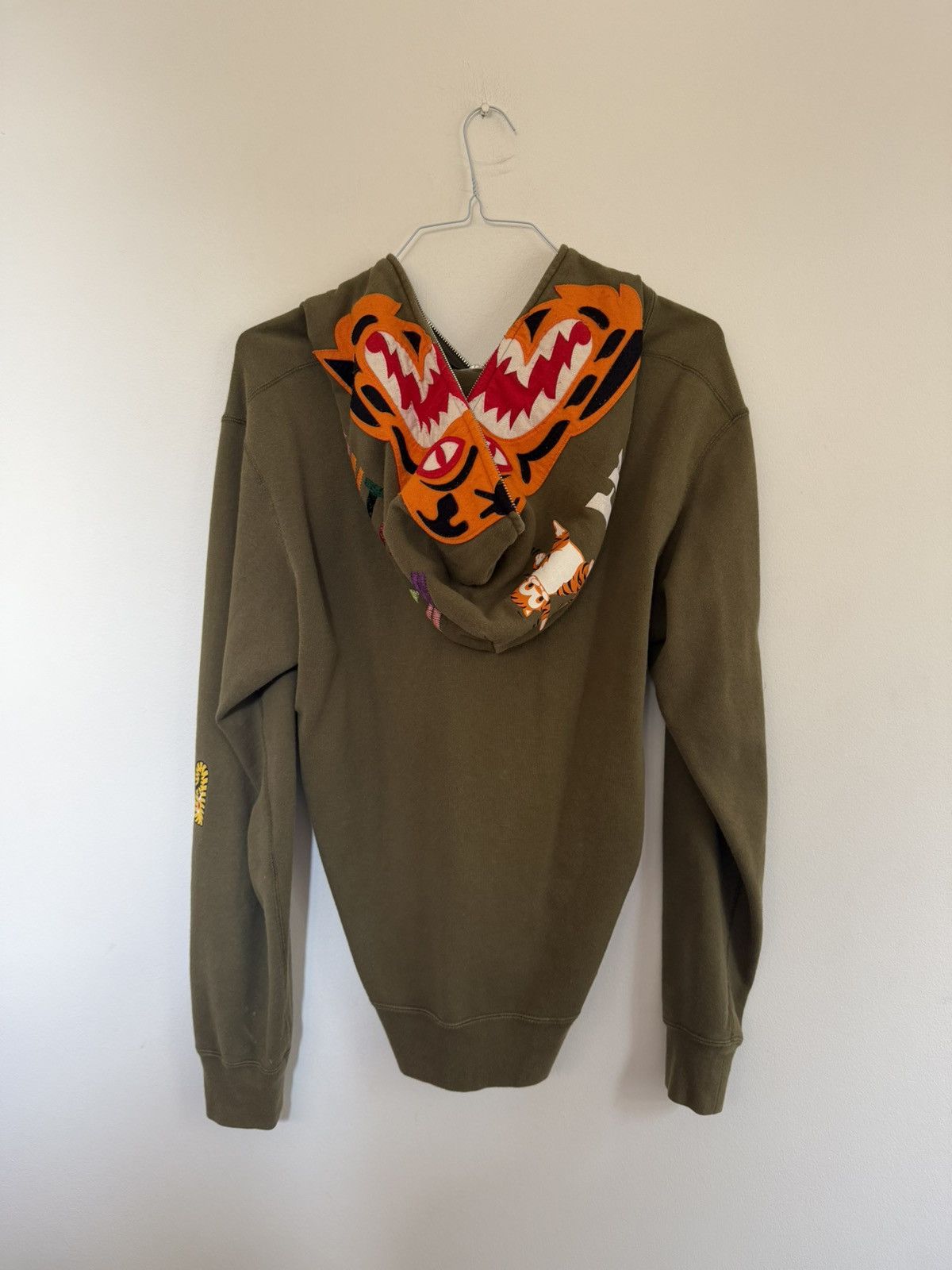 Bape Tiger Green Full Zip Hoodie