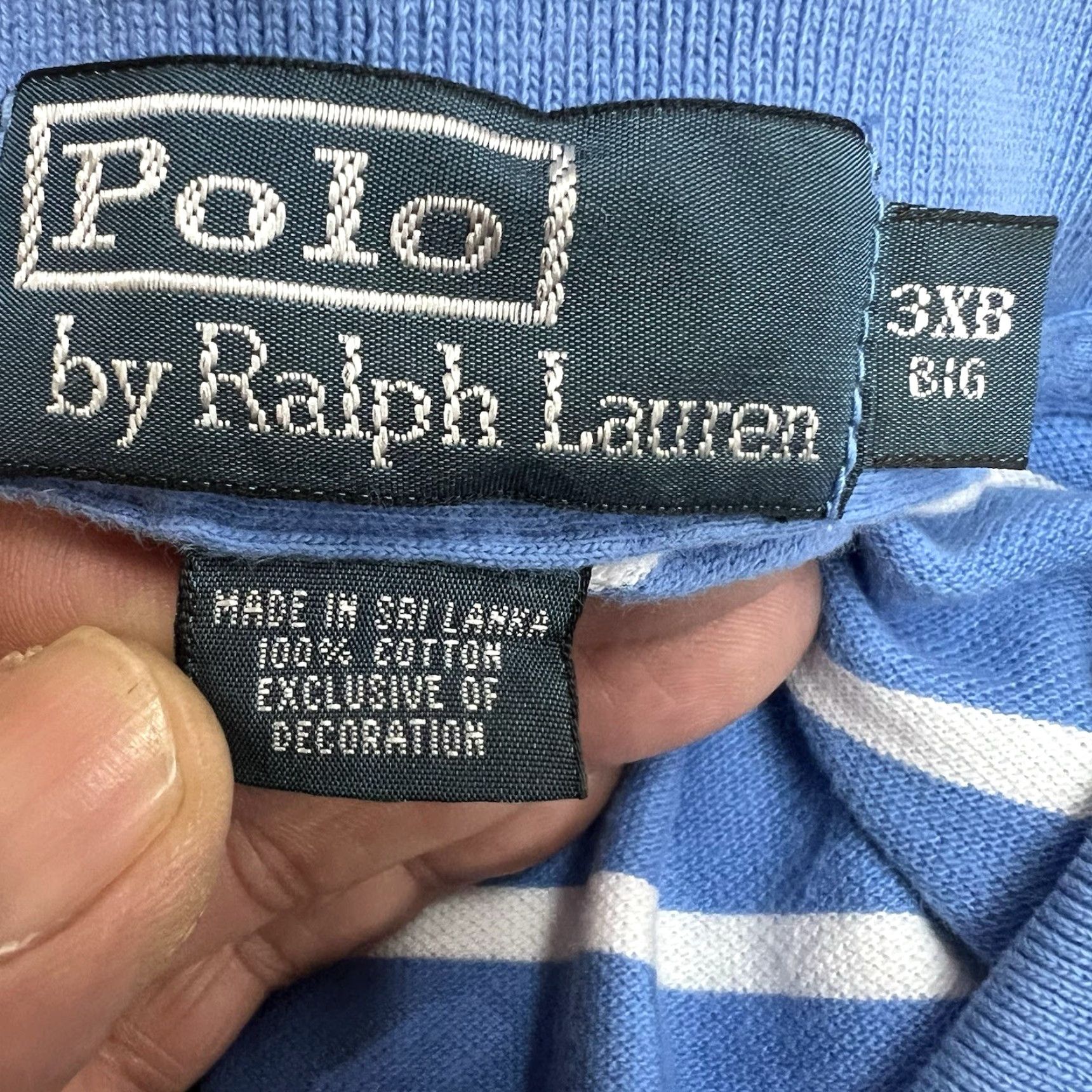 Ralph Lauren Ralph Lauren Polo Shirt Mens Big & Tall 3XB Blue 100% Cotton Polo Golf Size US XXL / EU 58 / 5 - 5 Thumbnail