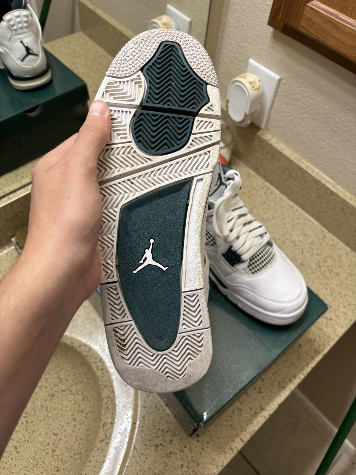 Jordan Brand Jordan 4 retro oxidized green Size US 11 / EU 44 - 3 Thumbnail