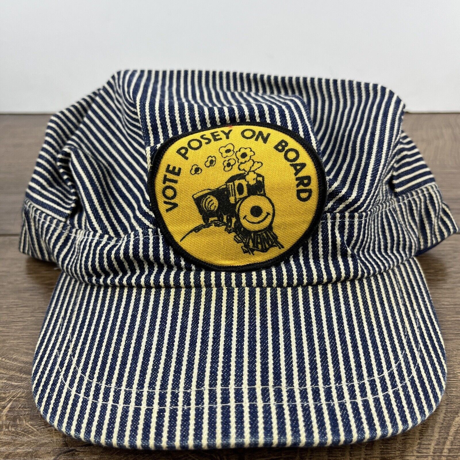 Other Vote Posey On Board Hat Train Conductor Gray Snapback Hat Ad Size ONE SIZE - 6 Thumbnail
