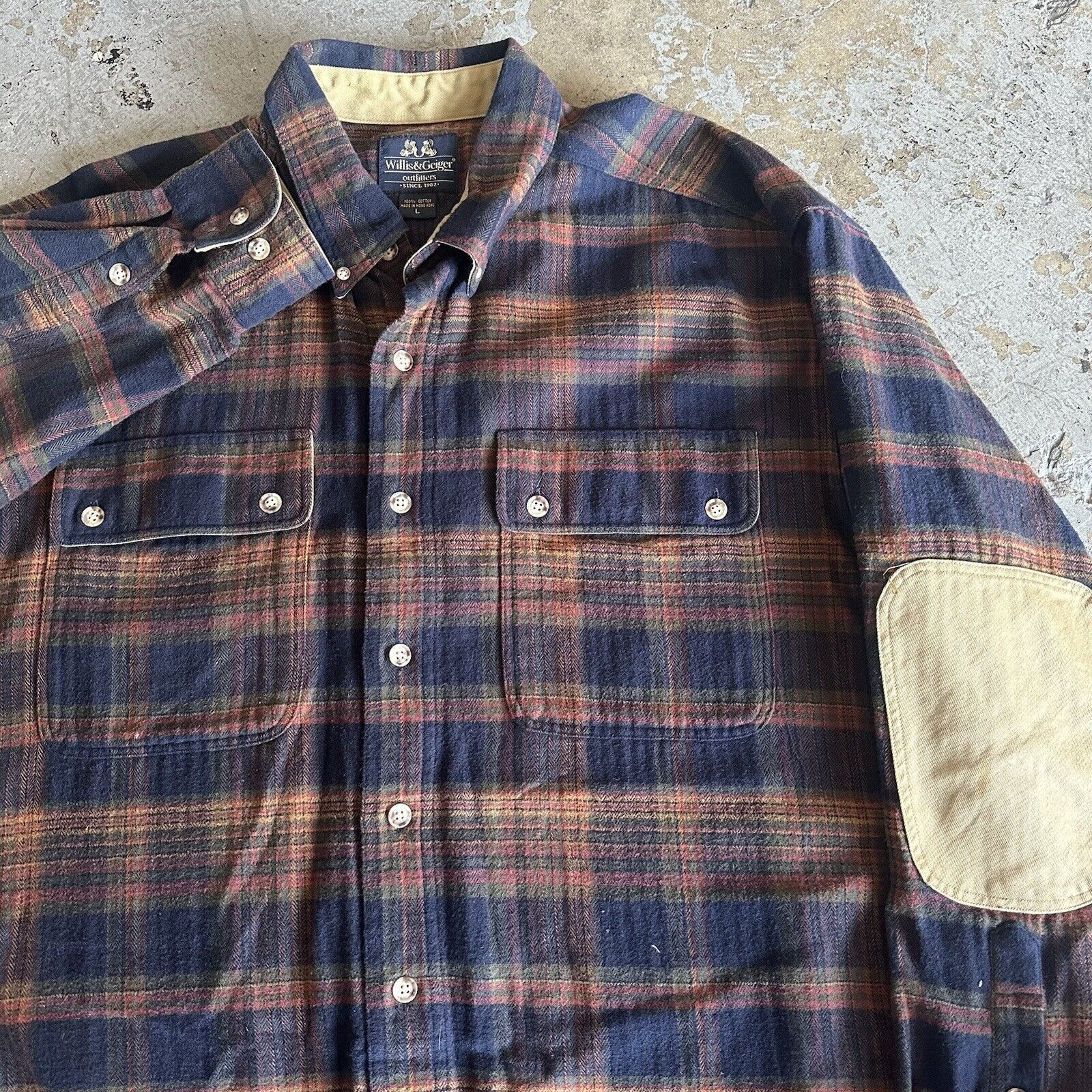 Flannel × Vintage × Willis & Geiger Vintage Willis & Geiger Outfitters Plaid Longsleeve Shirt Size US L / EU 52-54 / 3 - 2 Thumbnail
