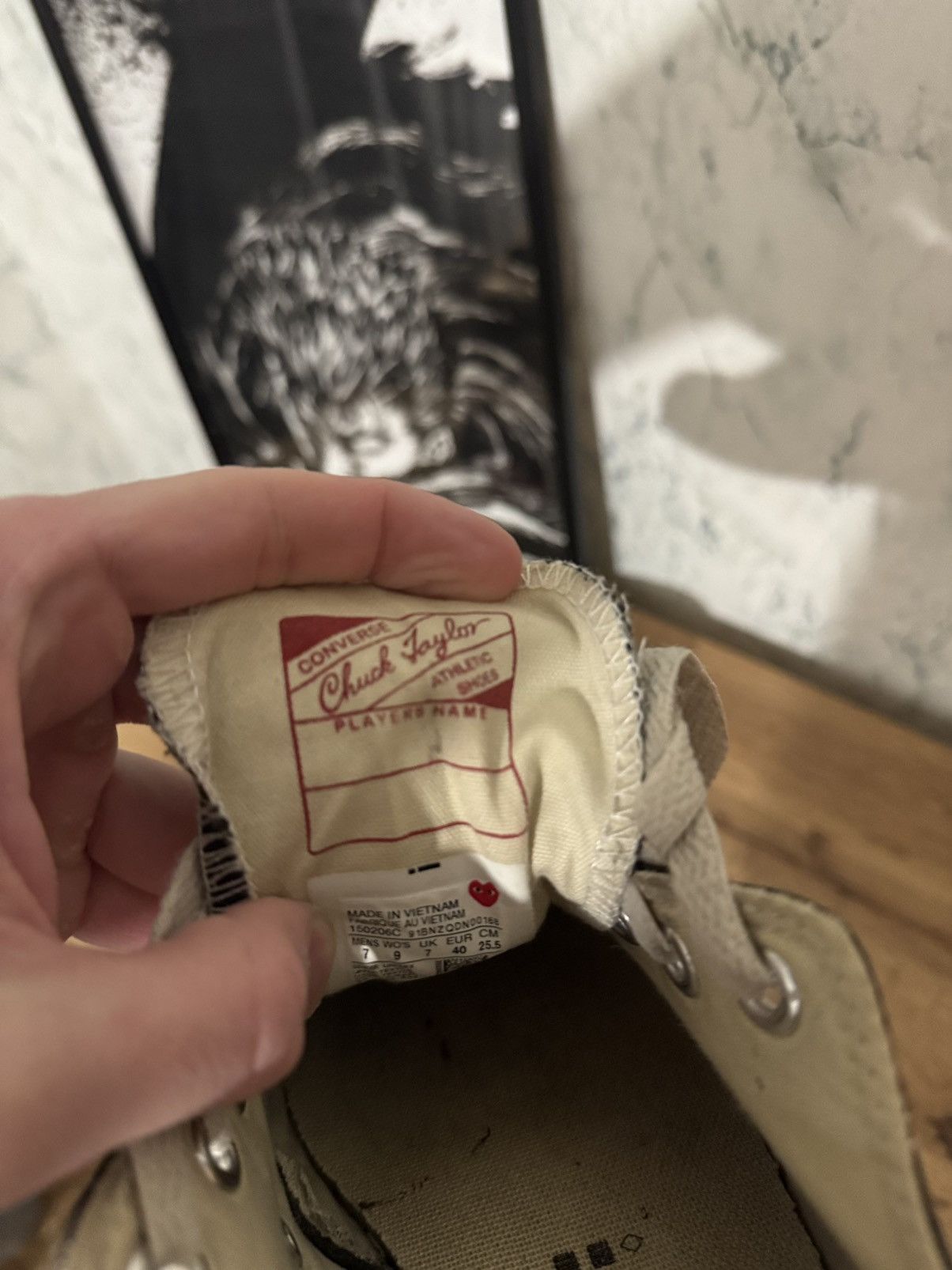Comme des Garcons × Converse Converse PLAY Comme Des Garconc Canvas Chuck 70s Size US 7 / EU 40 - 9 Thumbnail
