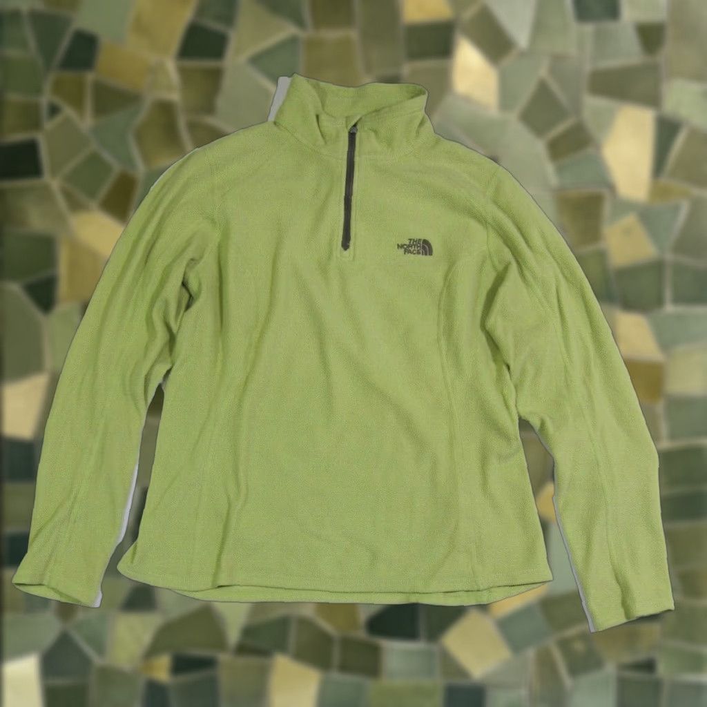 The North Face The North Face Lime Green Lightweight 1/4 Zip Long Sleeve Pullover Women Medium Size M / US 6-8 / IT 42-44 - 1 Thumbnail
