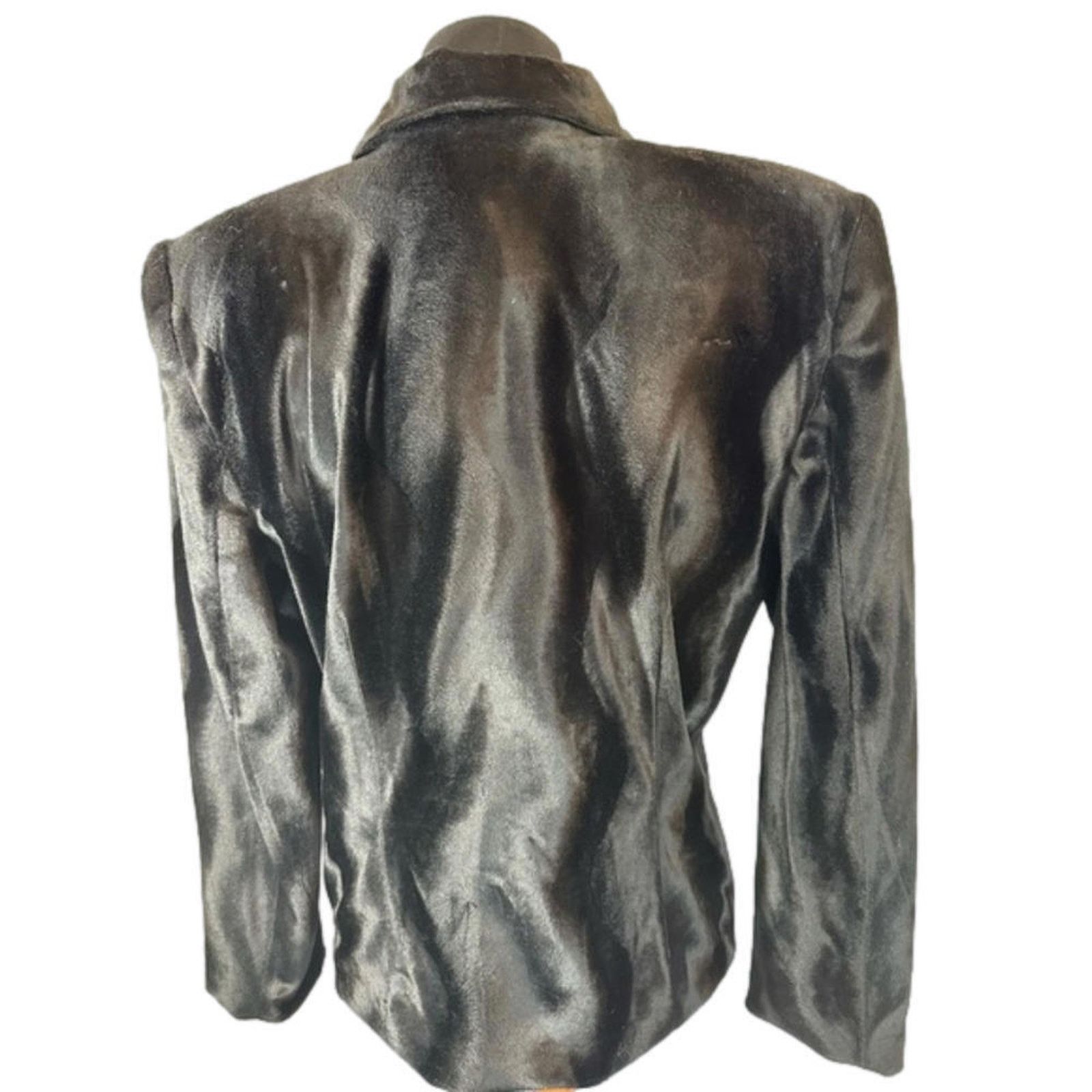 Designer Veleno Sportswear Vintage Faux Fur Jacket - Medium Size M / US 6-8 / IT 42-44 - 3 Thumbnail