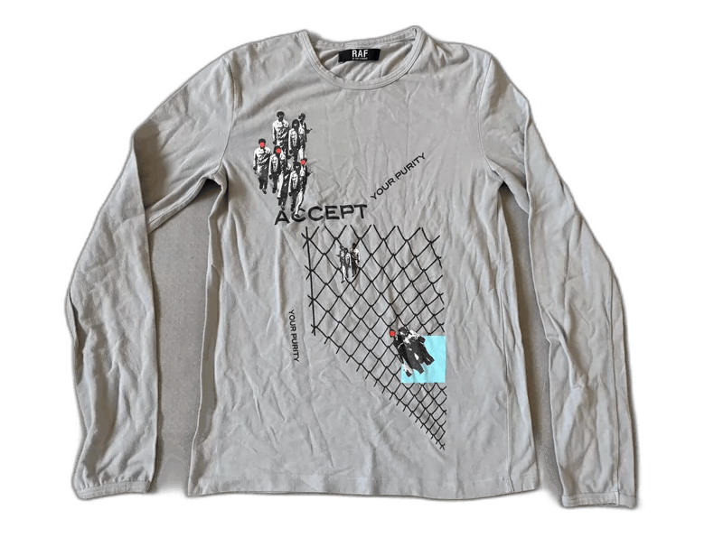 Vintage Raf Simons Long Sleeve Graphic Top