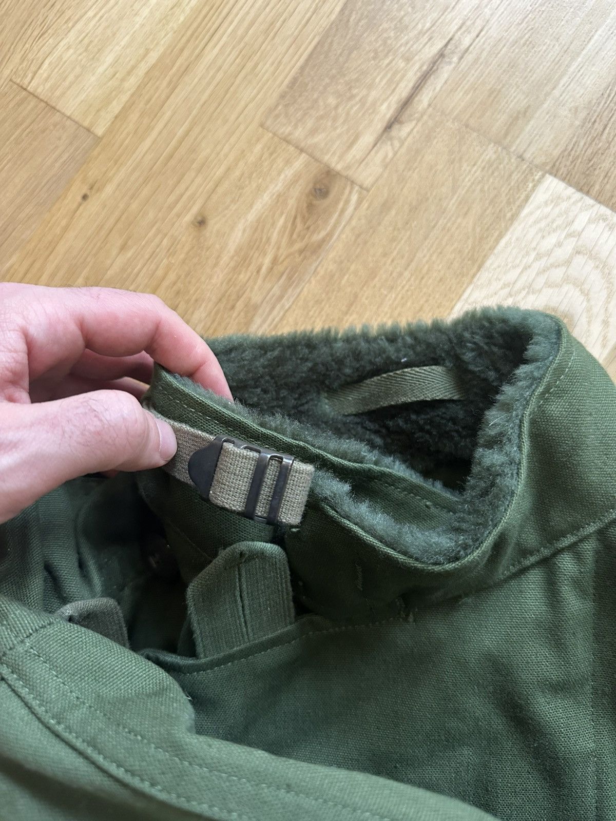 Vintage Swedish Army Motorcycle Jacket 1961 Size US L / EU 52-54 / 3 - 15 Thumbnail