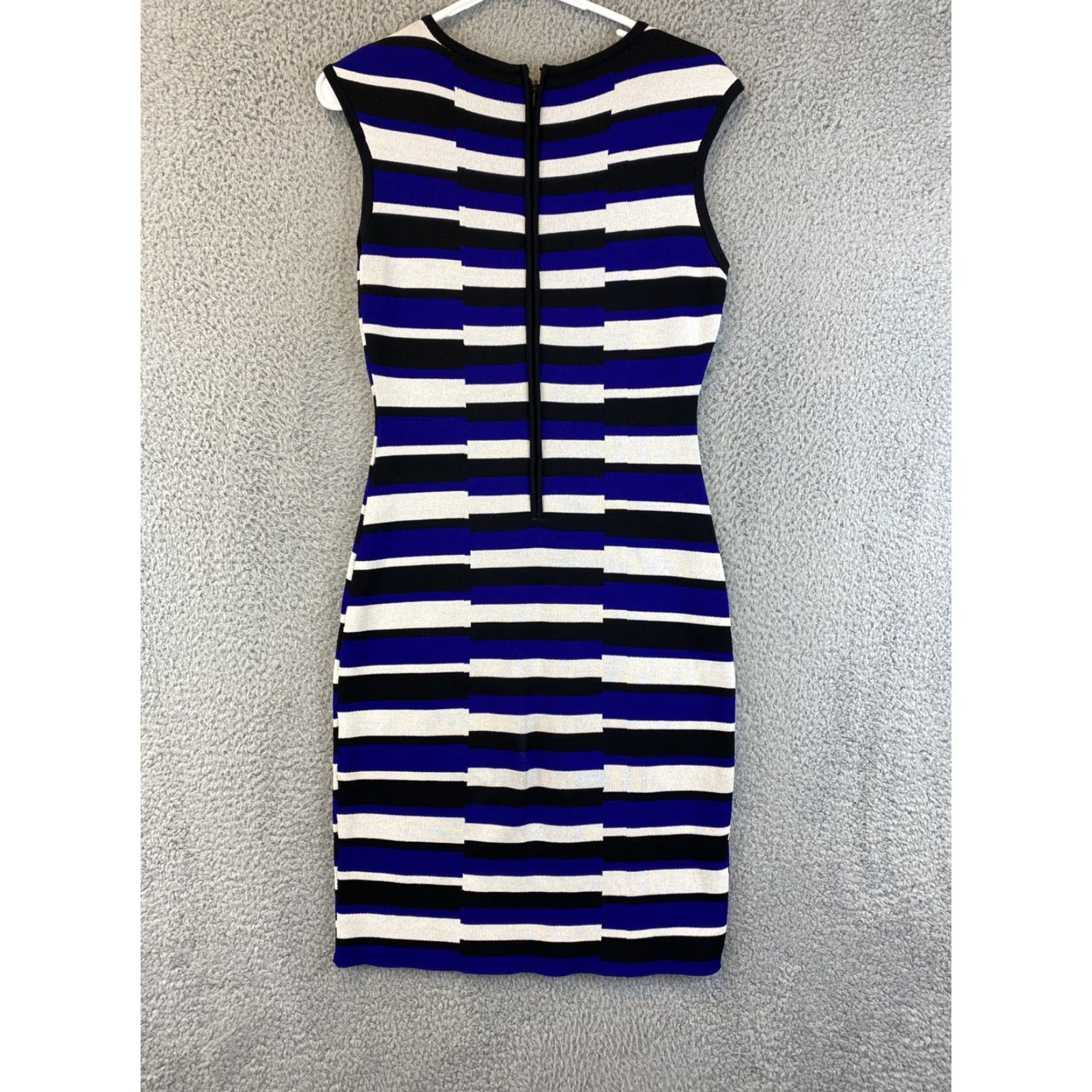 Calvin Klein calvin klein dress Blue Black White size S Shaping 59-20 Knee Length Pencil Dress Regular Women Multicolor Colorful Size S / US 4 / IT 40 - 7 Thumbnail