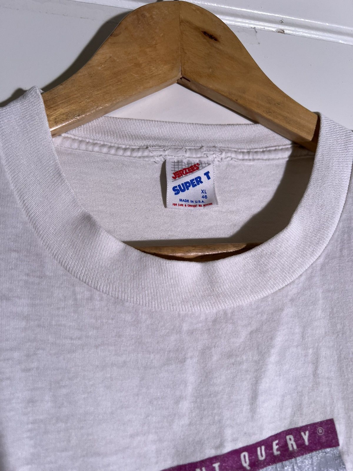Vintage 80’s 90’s VTG Vintage IQ Intelligent Query Retro PC T Shirt Size US XL / EU 56 / 4 - 9 Thumbnail