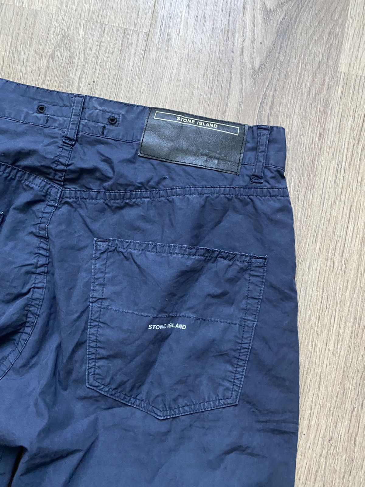 Stone Island × Vintage Stone island denim vintage logo luxury pants Massimo Osti Size US 33 - 2 Thumbnail
