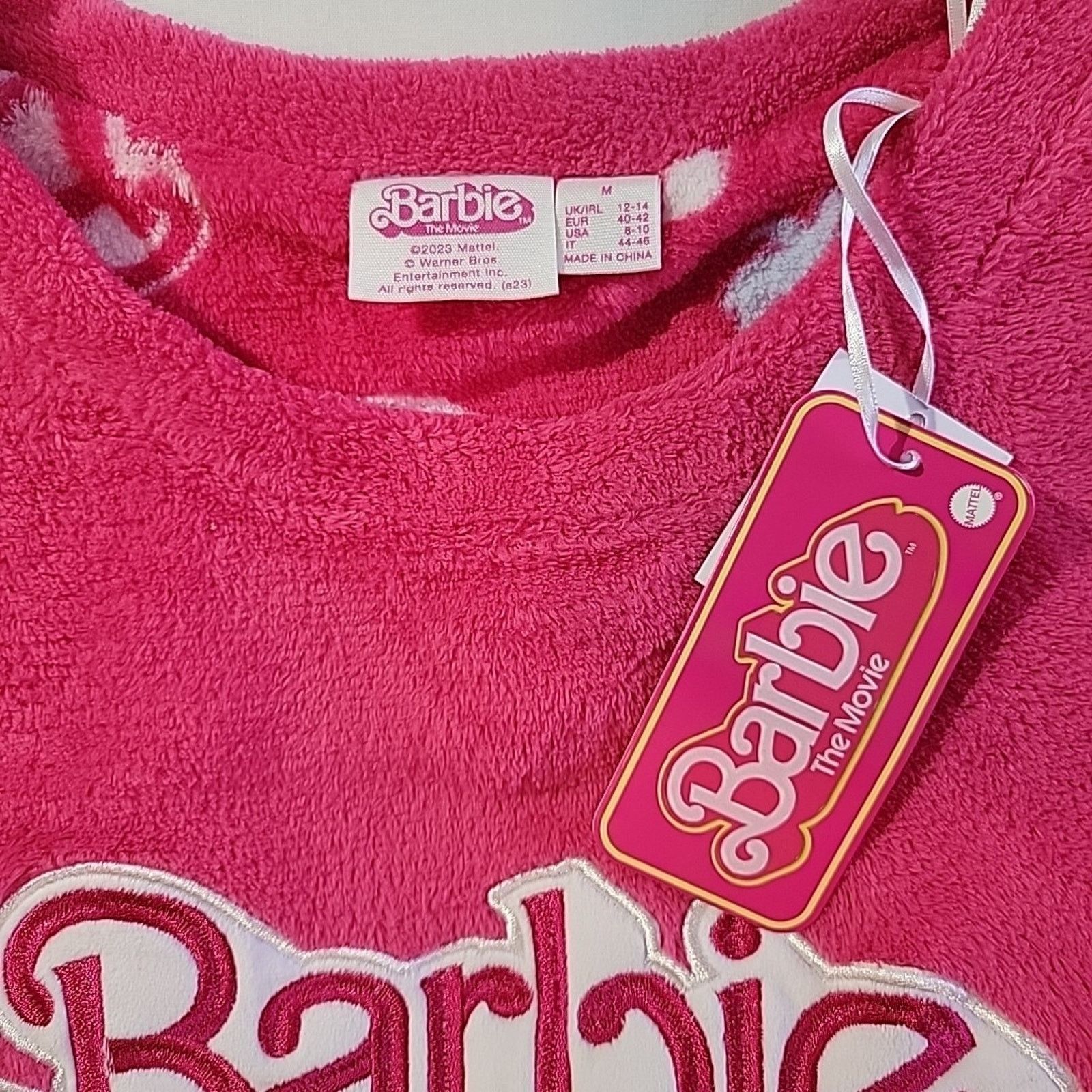 Other New Barbie The Movie Loungewear Set Size M 8-10 Pink Logo Size ONE SIZE - 3 Thumbnail