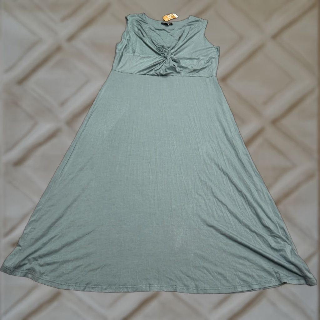 Vintage VINTAGE Suzanne Betro Maxi Dress Women Plus 1X Sleeveless Pastel Green Bohemian Soft Summer Casual Size XL / US 12-14 / IT 48-50 - 1 Thumbnail