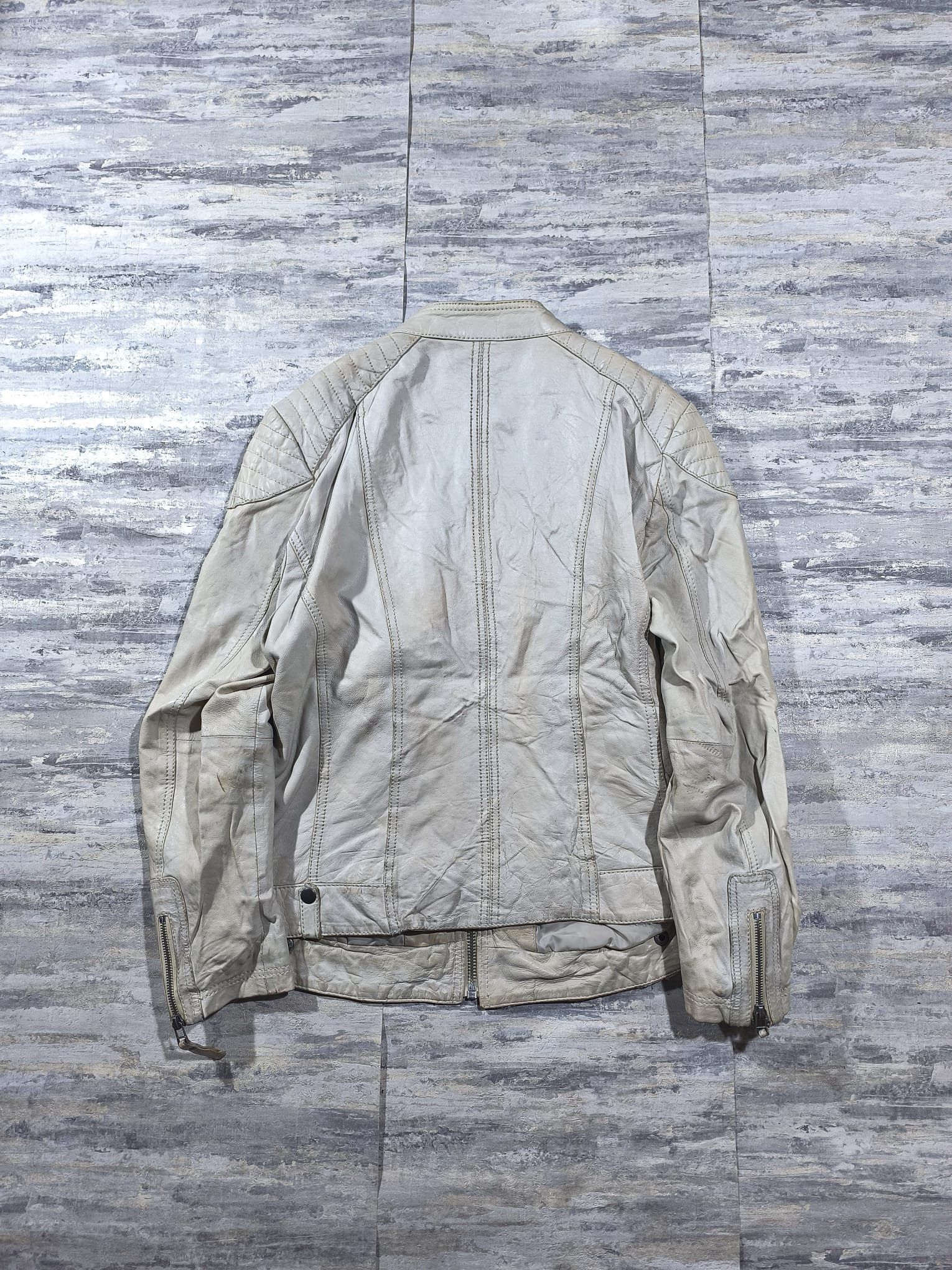 Leather vtg distressed leather moto biker girl jacket avantgarde Size M / US 6-8 / IT 42-44 - 9 Thumbnail
