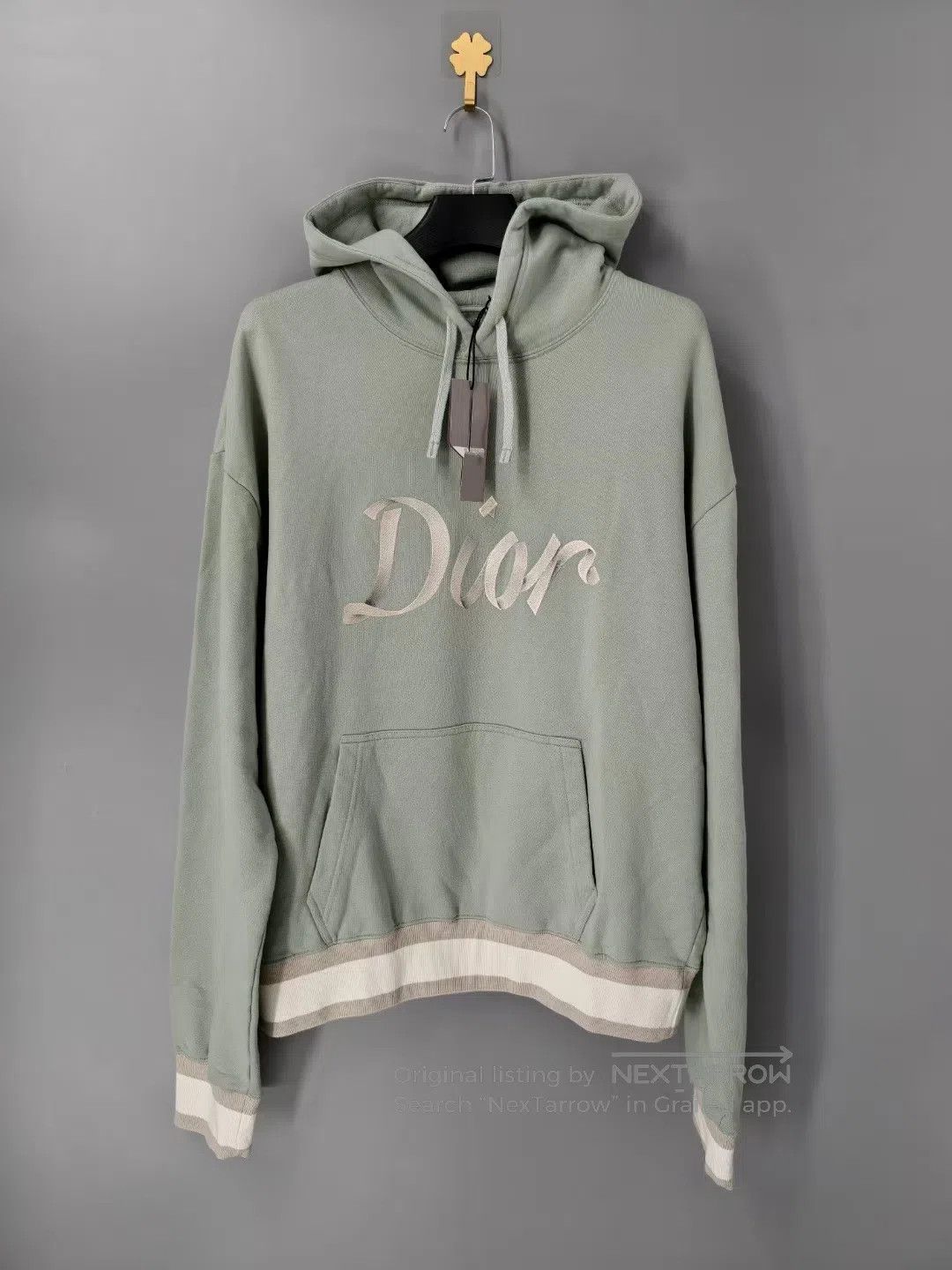 Dior Dior Mint Green 47 Embroidered Hoodie| Size US S / EU 44-46 / 1 - 1 Thumbnail