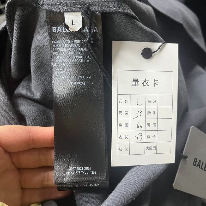 Balenciaga Balenciaga latest black and gray cola embroidery logo round Size US XXS / EU 40 - 6 Thumbnail