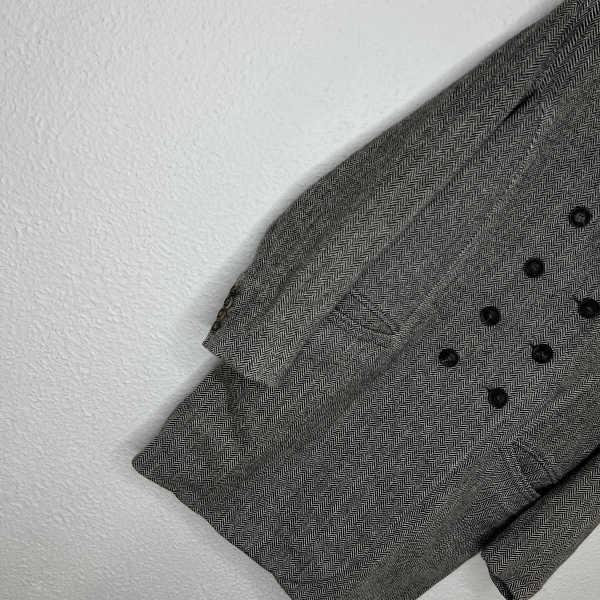 Jil Sander Vintage Jil Sander Pea Coat Jacket Long Blazer Wool Gray Size M / US 6-8 / IT 42-44 - 2 Thumbnail