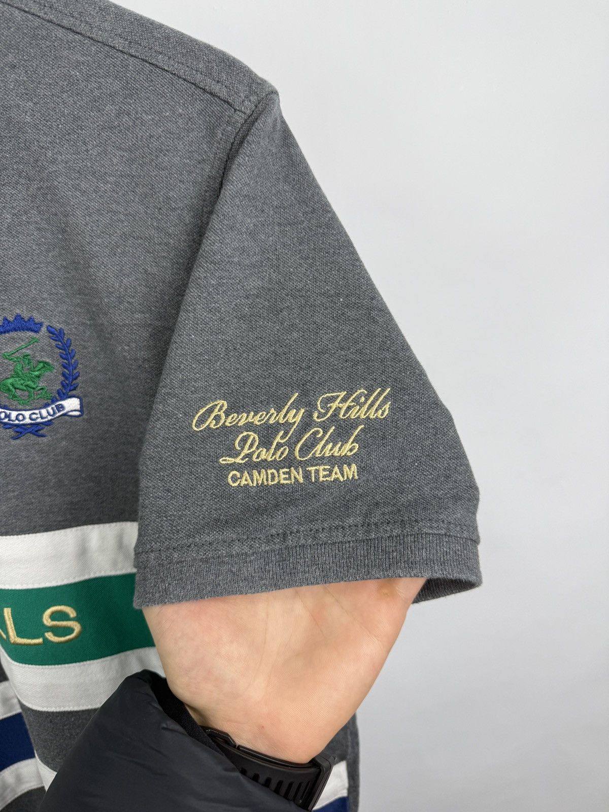 Beverly Hills Polo Club 🇺🇸 Vintage Beverly Hills Polo Club Camden Team Polo T-Shirt Size US XL / EU 56 / 4 - 6 Thumbnail