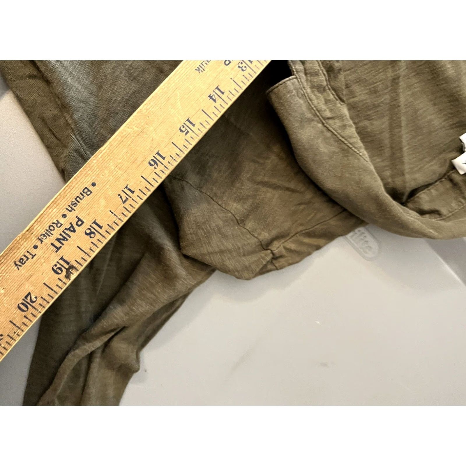 Splendid Splendid Blouse Shirt Solid Green Roll Tab Long Sleeve Button Down Size M Womens Size M / US 6-8 / IT 42-44 - 5 Thumbnail