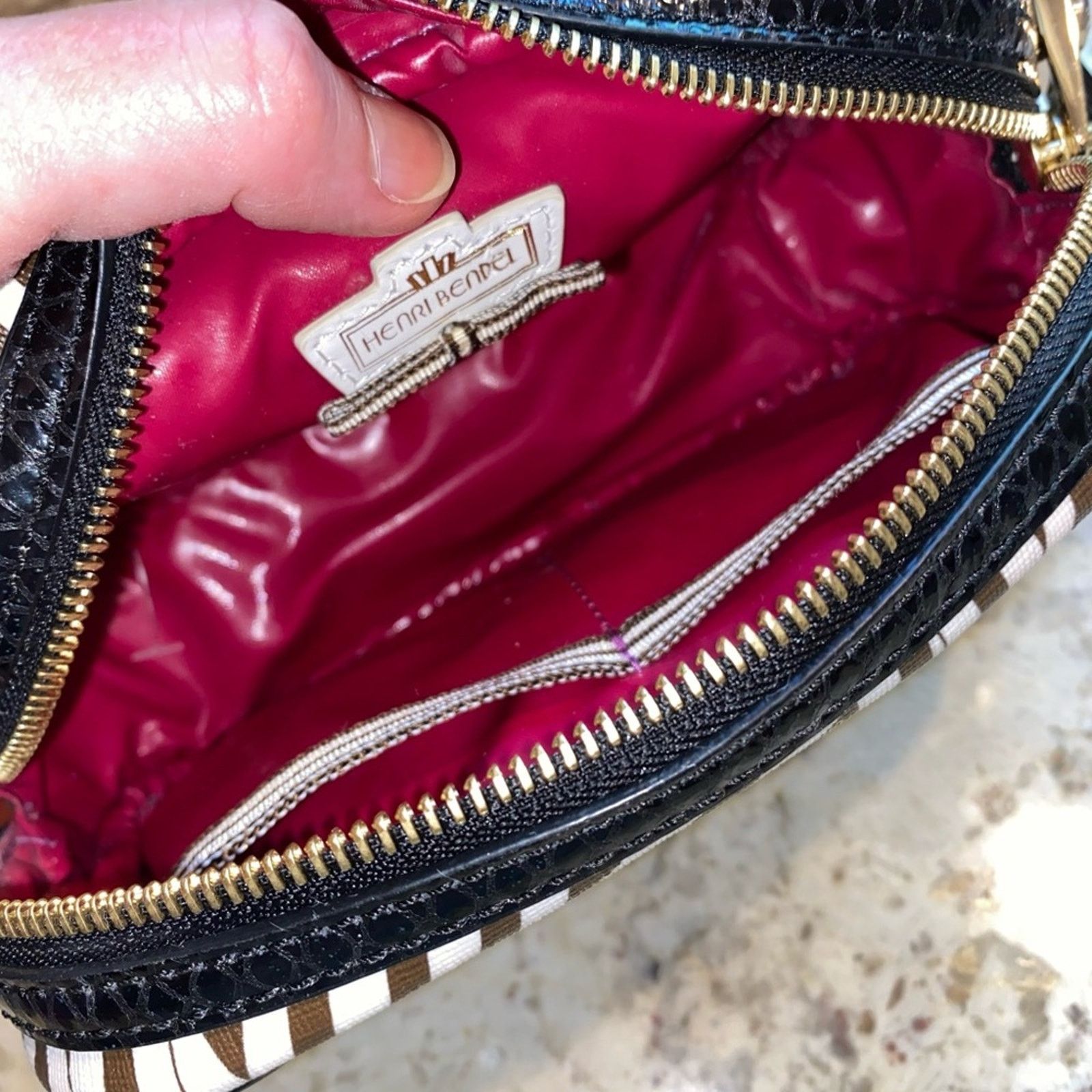 Henri factory Bendel Handbag Stripes